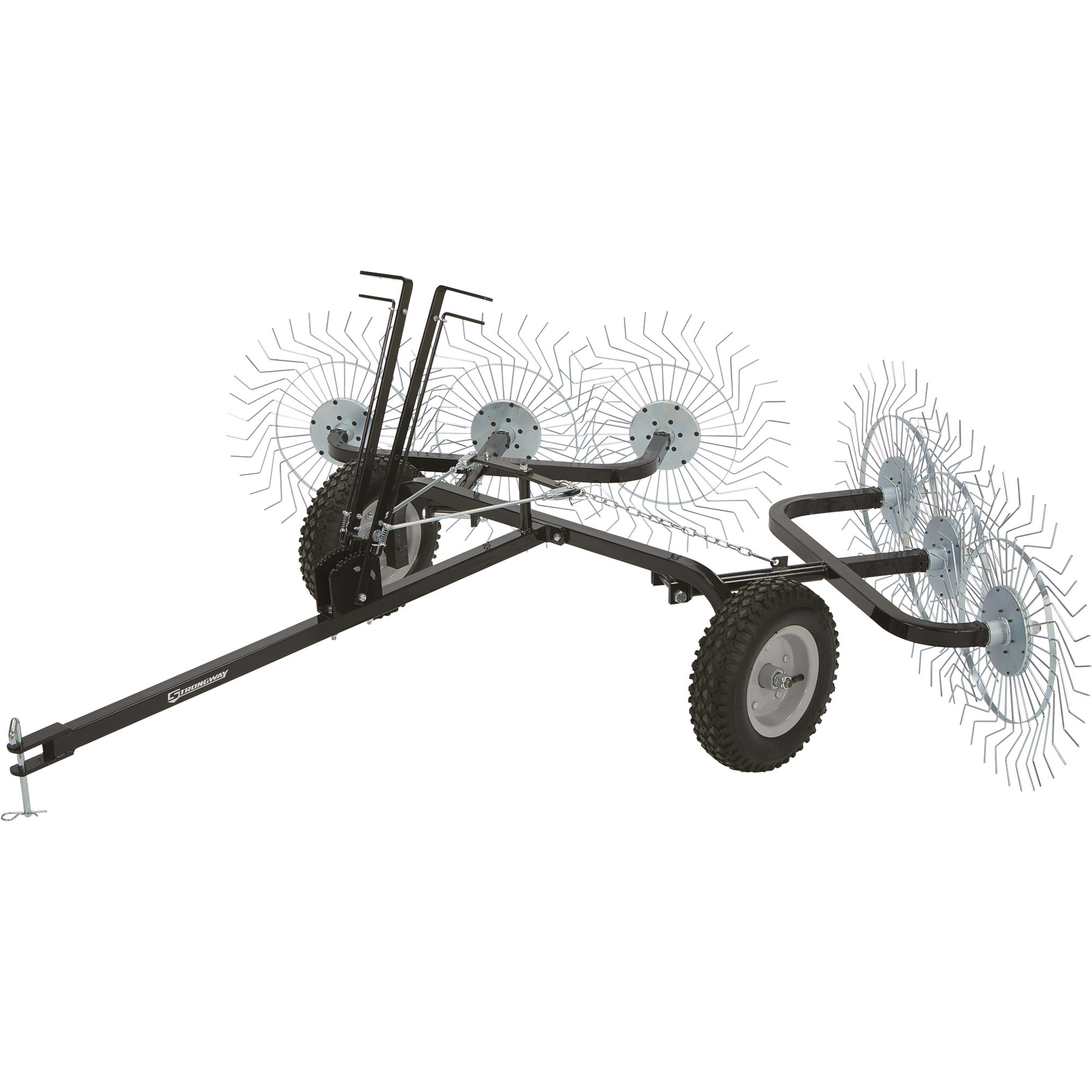 Strongway Acreage Rake â 60Inch W, 6 Tine Reels