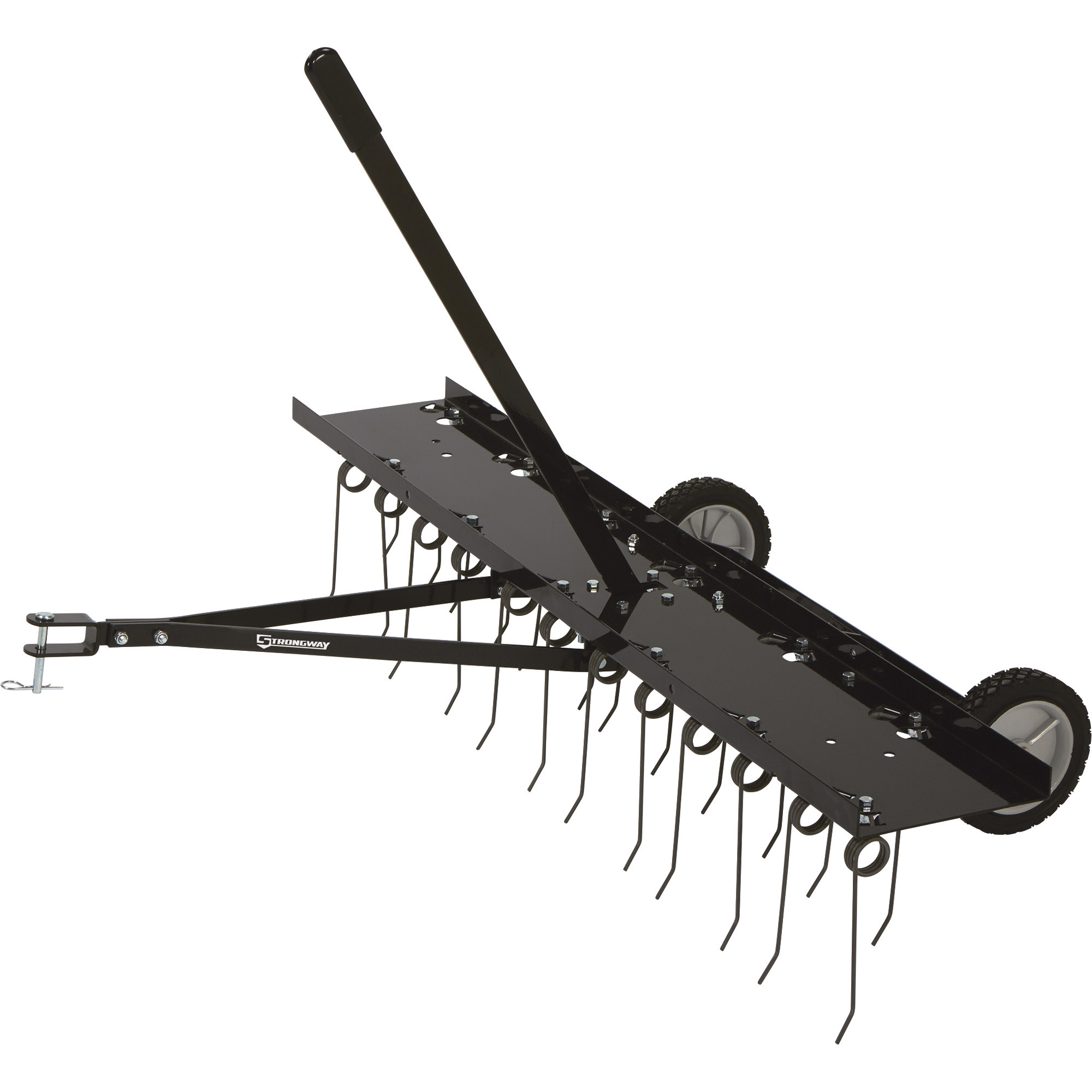 Strongway Tow-Behind Dethatcher â 24 Spring Steel Tines, 48Inch W