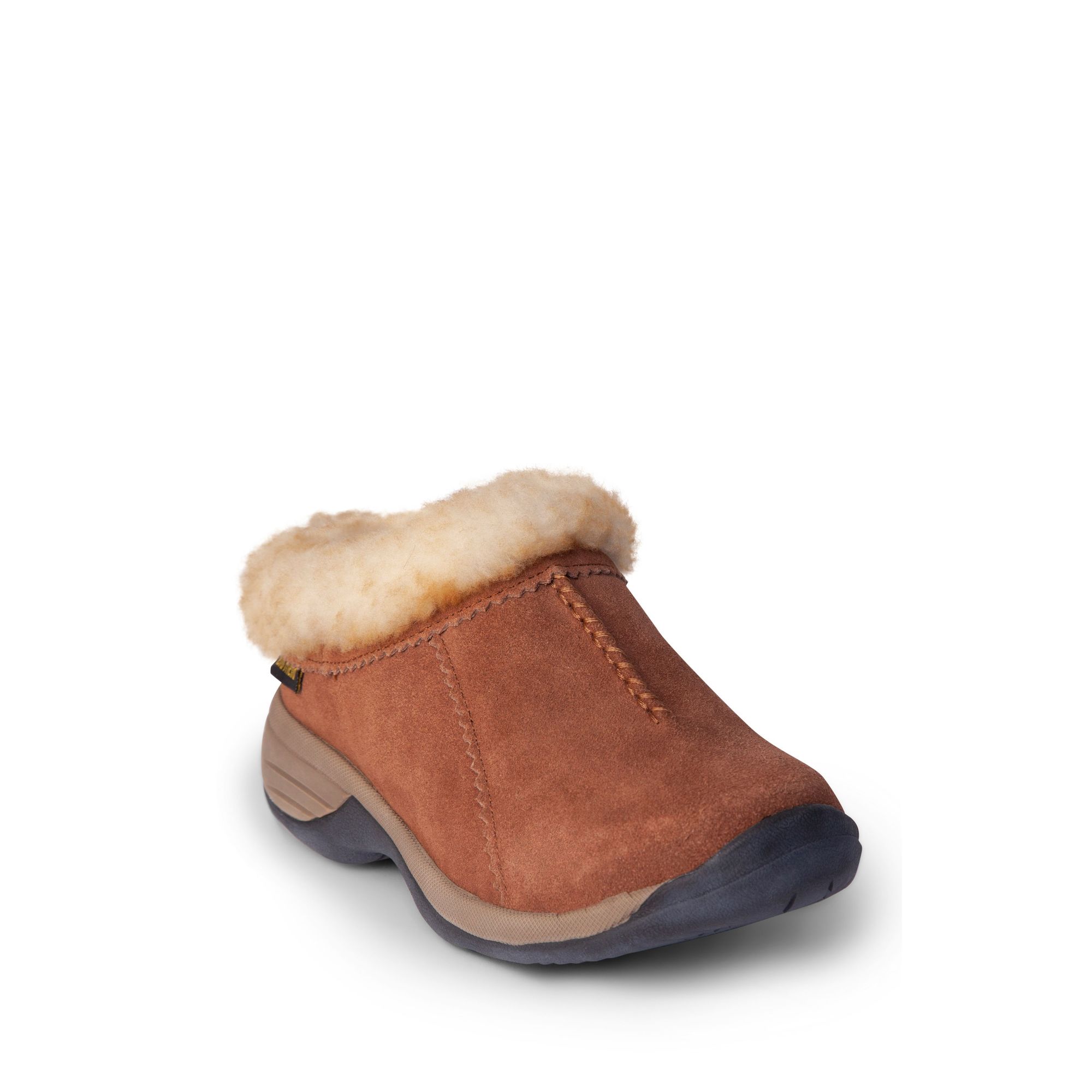 Old Friend Footwear, Women's Sheepskin All Purpose Shoe, Size 8, Width Medium, Color Chestnut, Model 441192