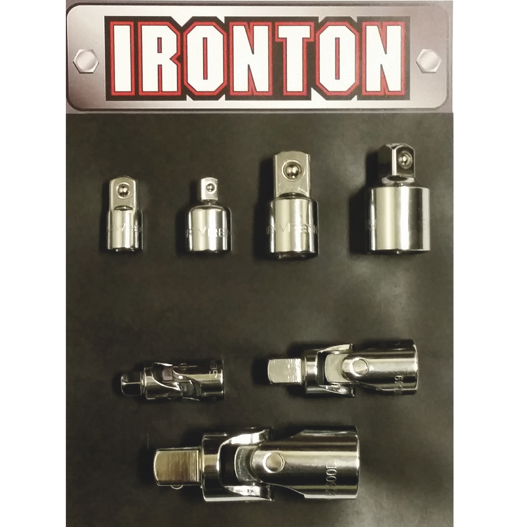 Ironton U-Joint and Socket Adapter Set, 7-Piece