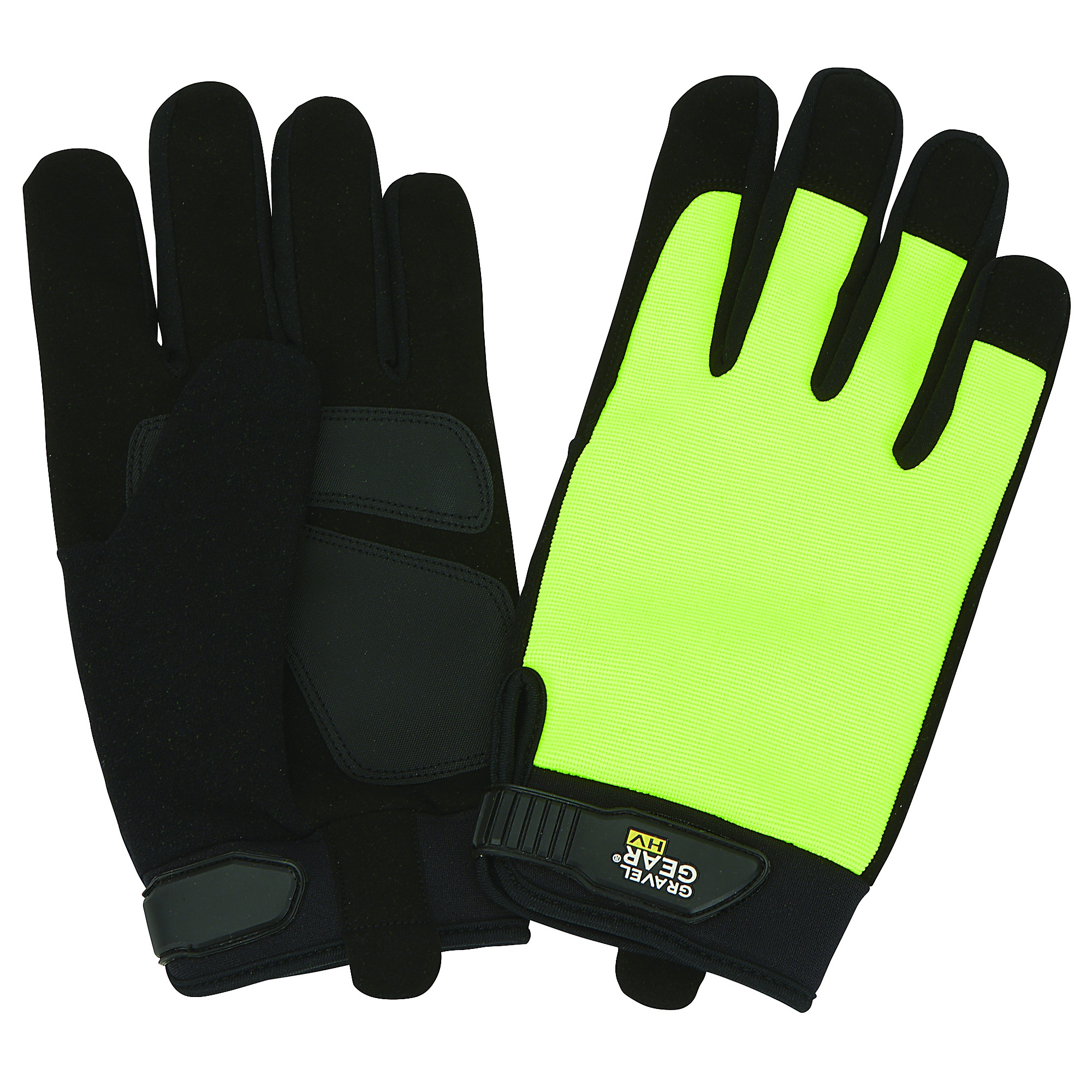 Gravel Gear Men's High-Visibility Utility Gloves, 1 Pair, Lime, XL
