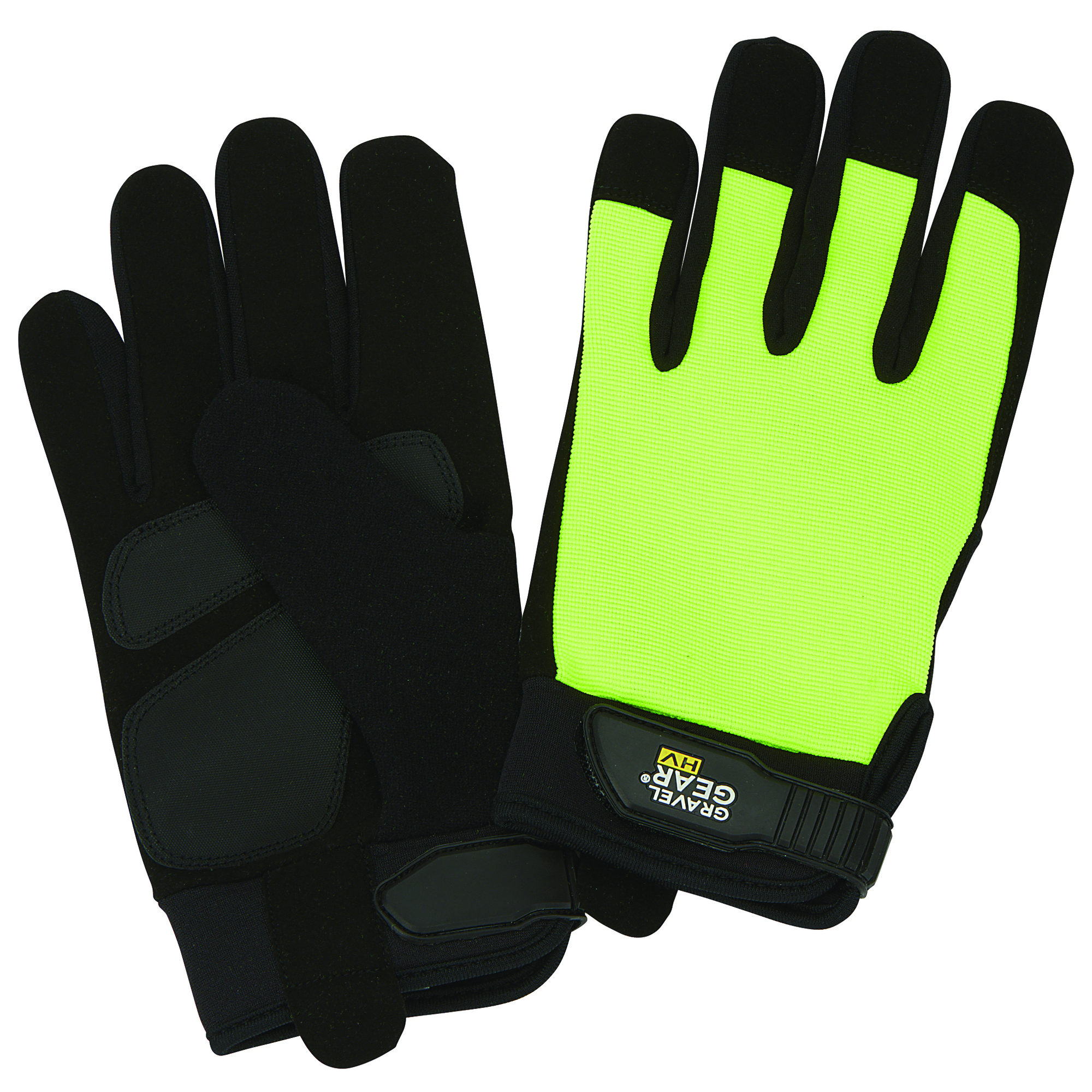 Gravel Gear Men's High-Visibility Utility Gloves, 1 Pair, Lime, 2XL, Model 9003-A