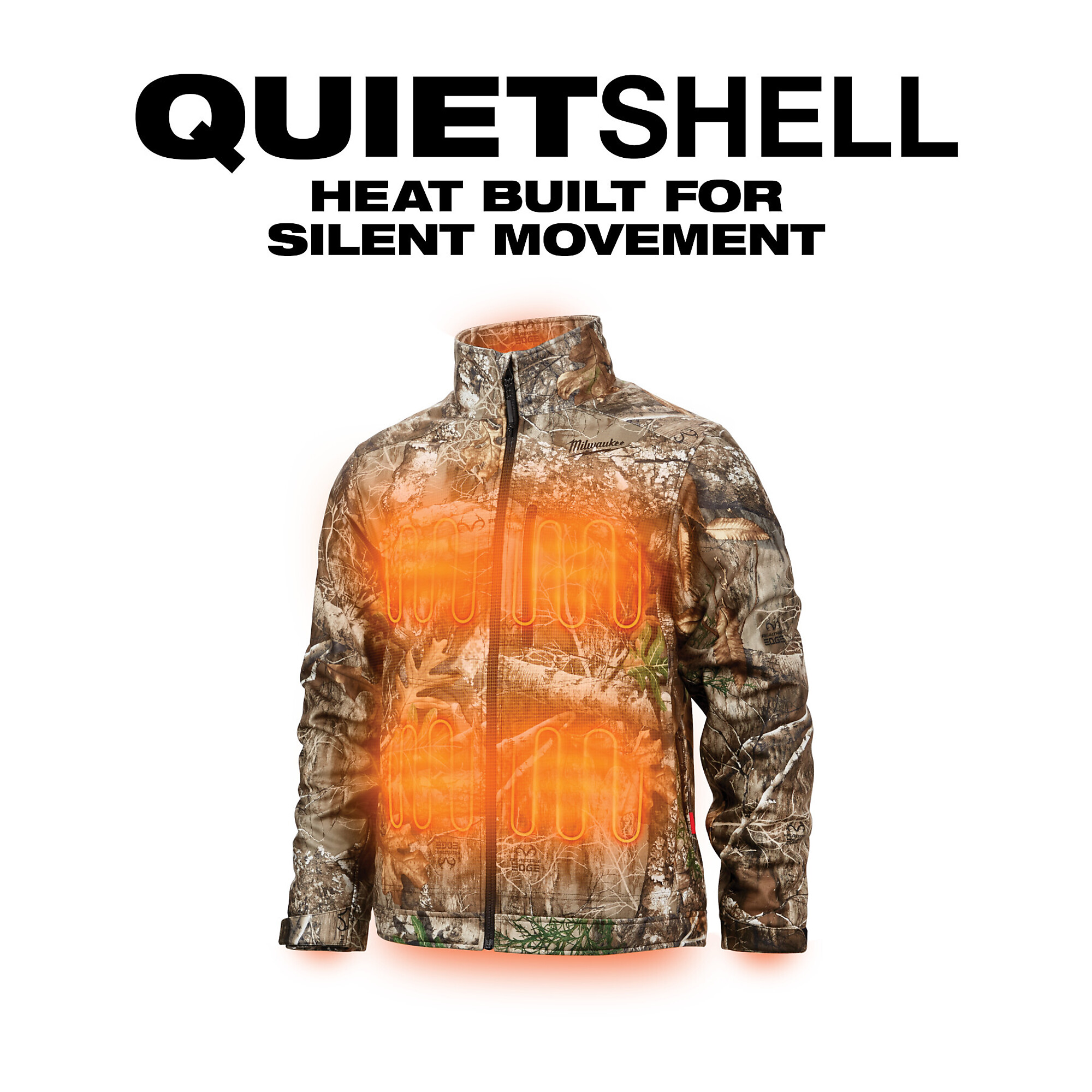 Milwaukee, M12 Heated Quietshell Jacket Kit Realtree, Size L, Color Camo, Model 224C-21L