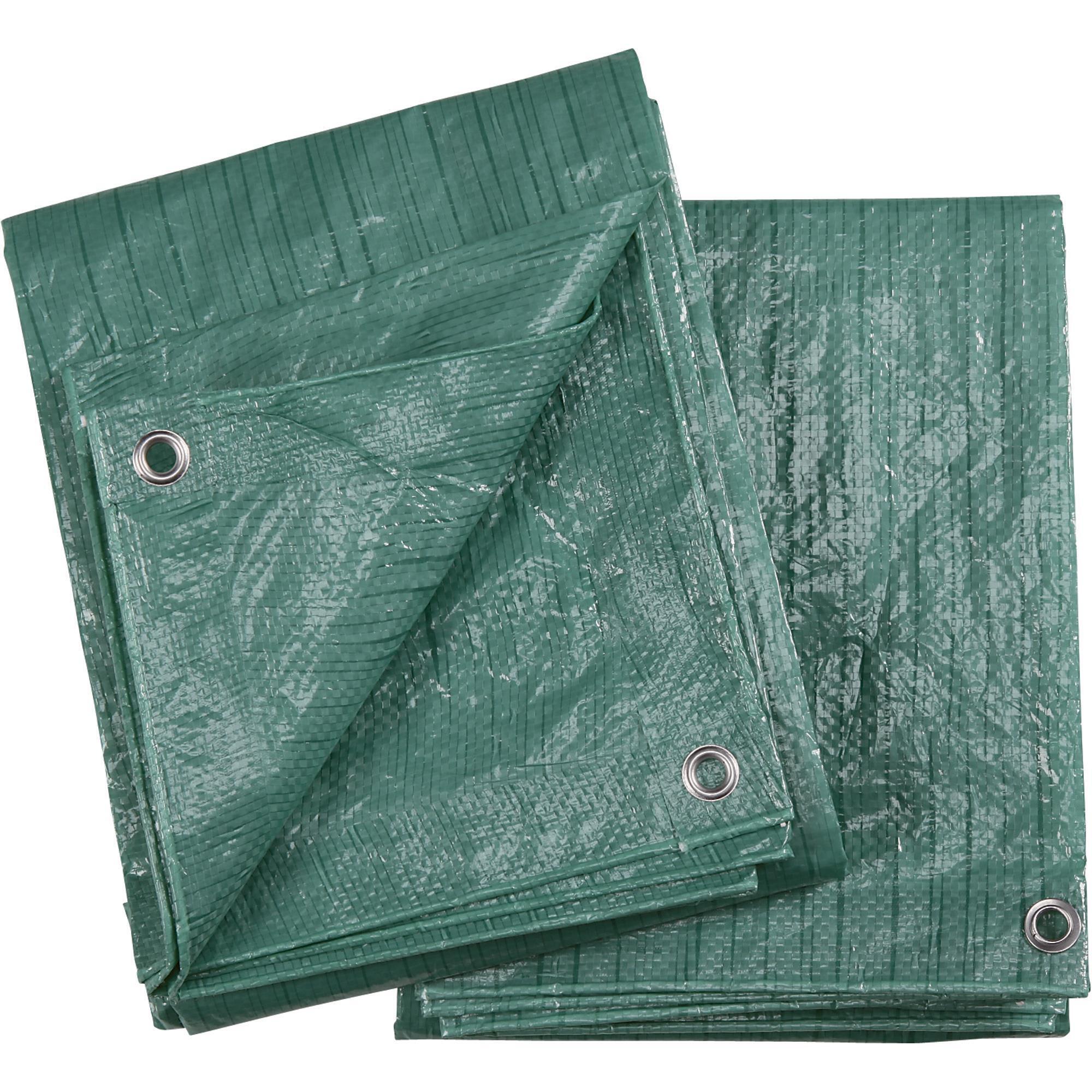 Ironton 1.8-Oz. All-Purpose Tarps, 2-Pack, Brown/Green,10ft. x 12ft.