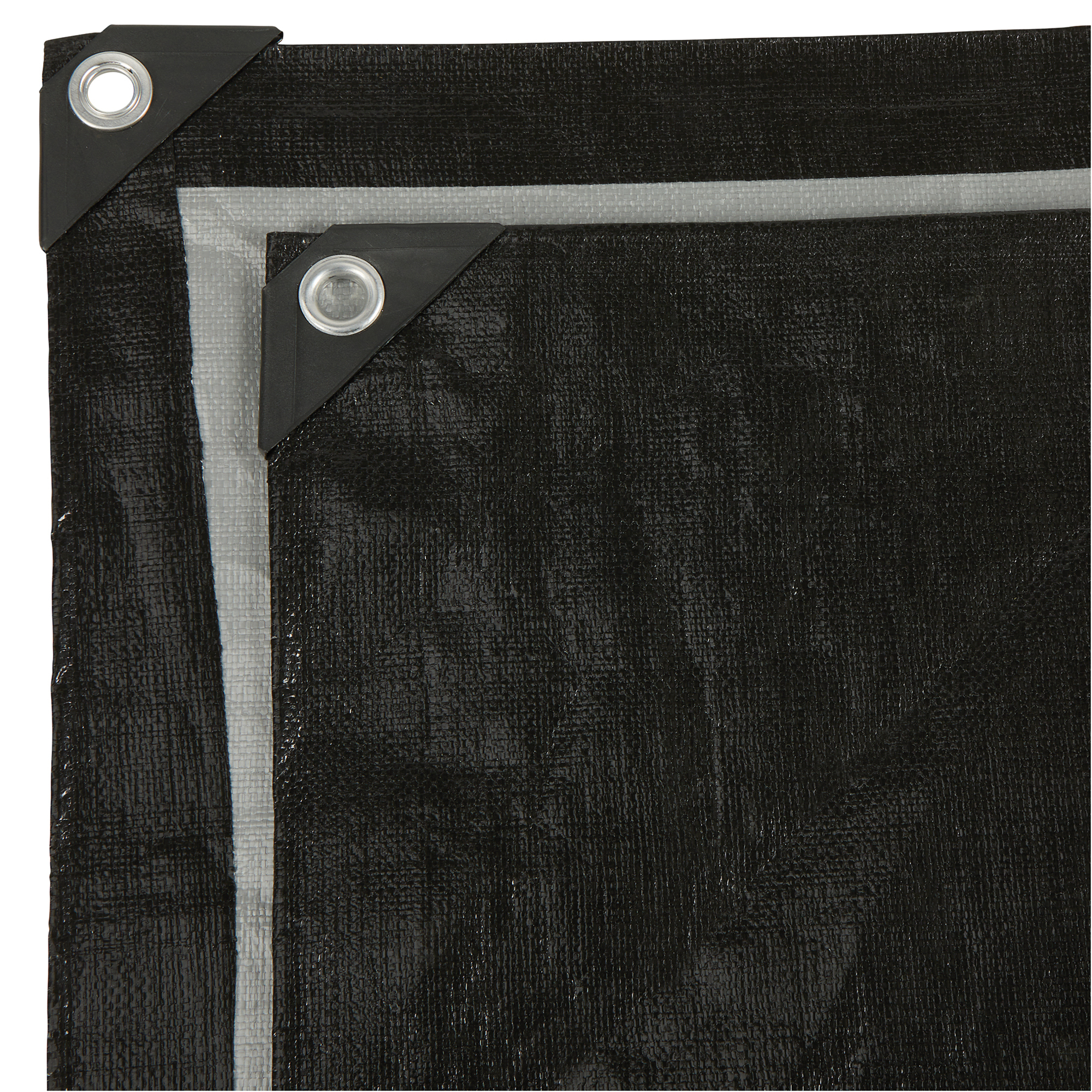 Roughneck 4.5-Oz. Premium-Grade Tarp, Black/Silver, 10ft. x 12ft.