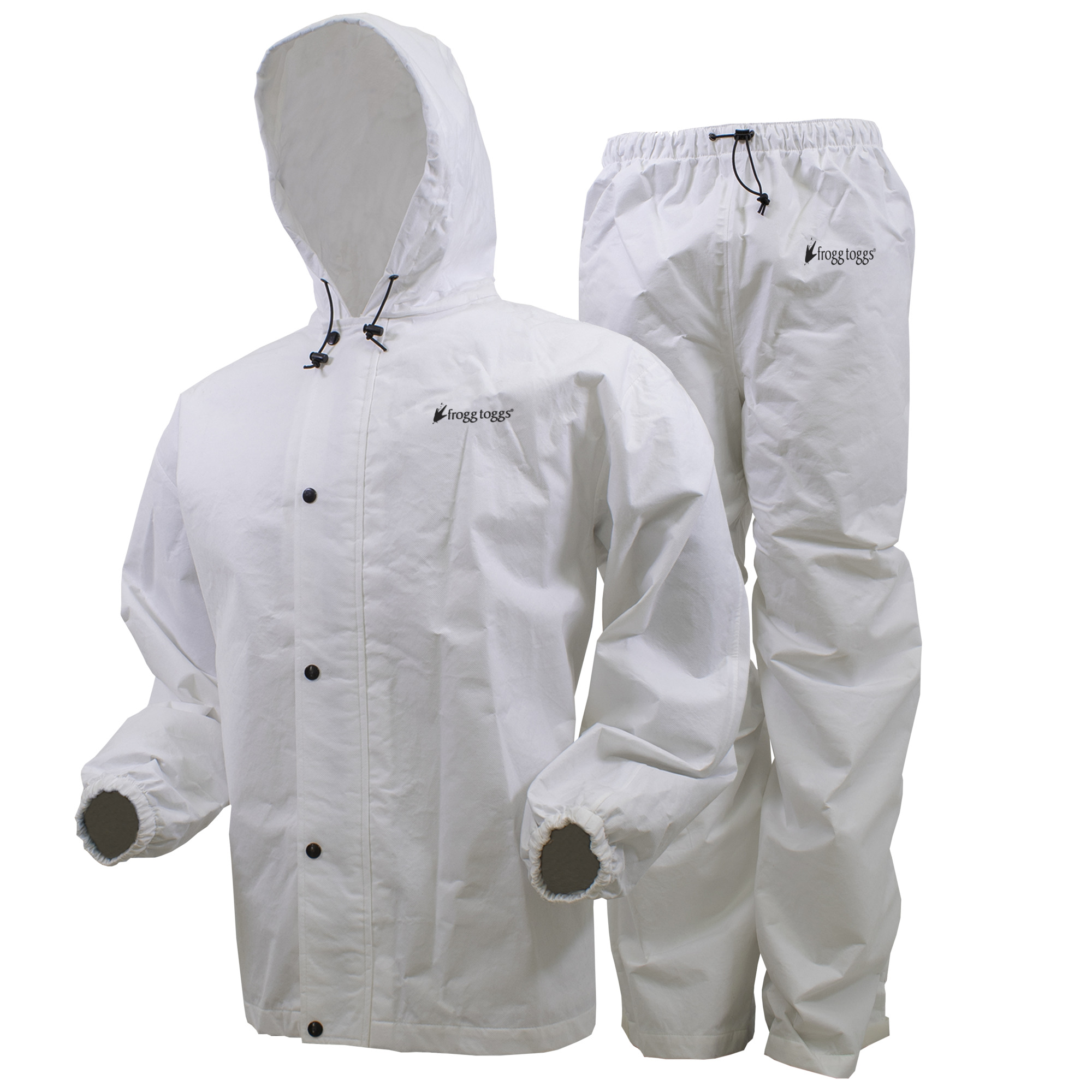 frogg toggs Men's Classic All Sport Rain Suit, L, White, Model AS1310-03LG