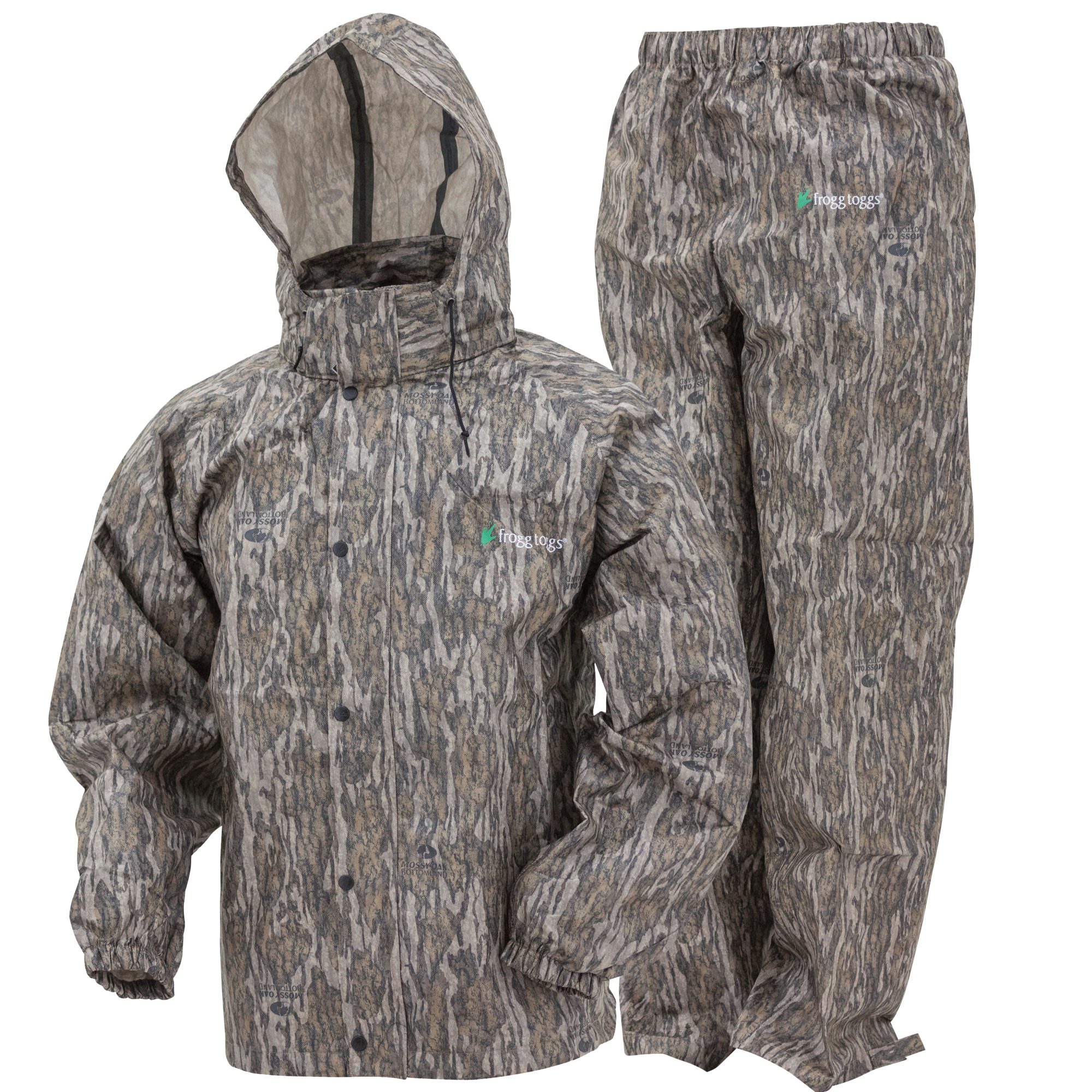 frogg toggs Men's Classic All Sport Rain Suit, 3XL, Mossy Oak Bottomland, Model AS1310-503X