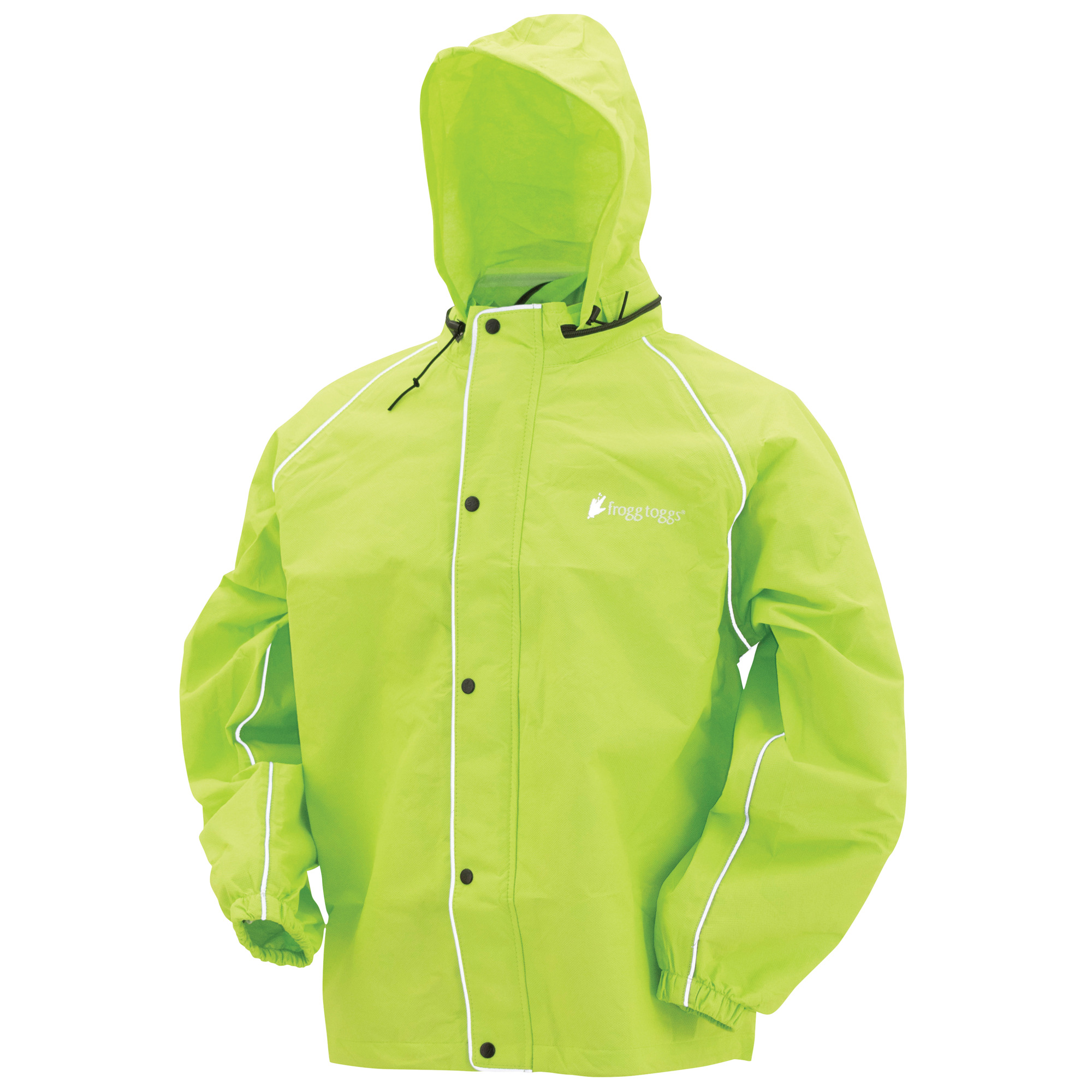 frogg toggs, Road Toad Reflective Jacket, Size XL, Color Lime with Frogg Eyzz, Model FT63133-48XL