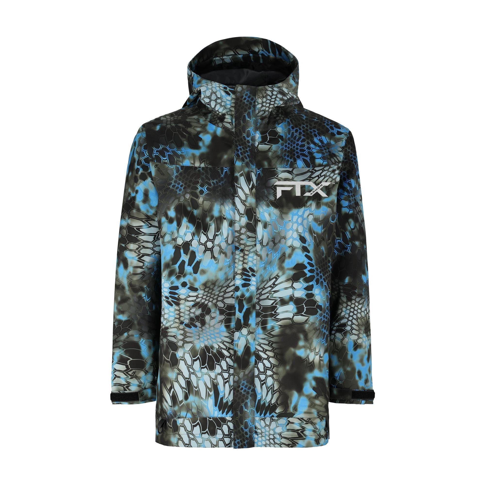 frogg toggs, FTX Armor Jacket, Size L, Color Kryptek Neptune, Model# 1FA611-830-LG