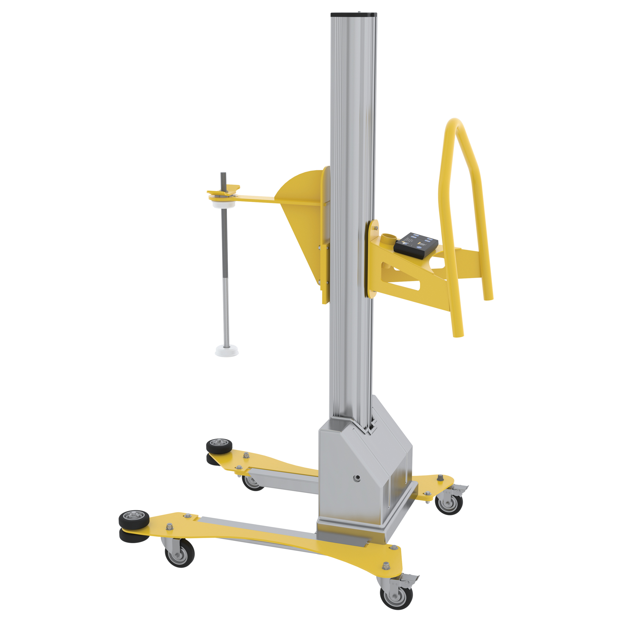 Vestil, Alum Pallet Stretch Wrap Mach, Capacity 95 lb, Working Height 6.51 ft, Platform Height 78.125 in, Model PEL-88A-D3-SWA