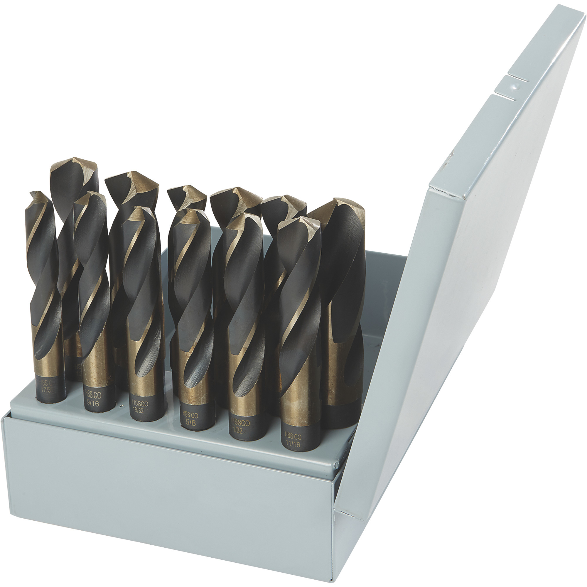 Ironton 12-Piece Drill Bit Set, 1/2Inch Diameter Shank