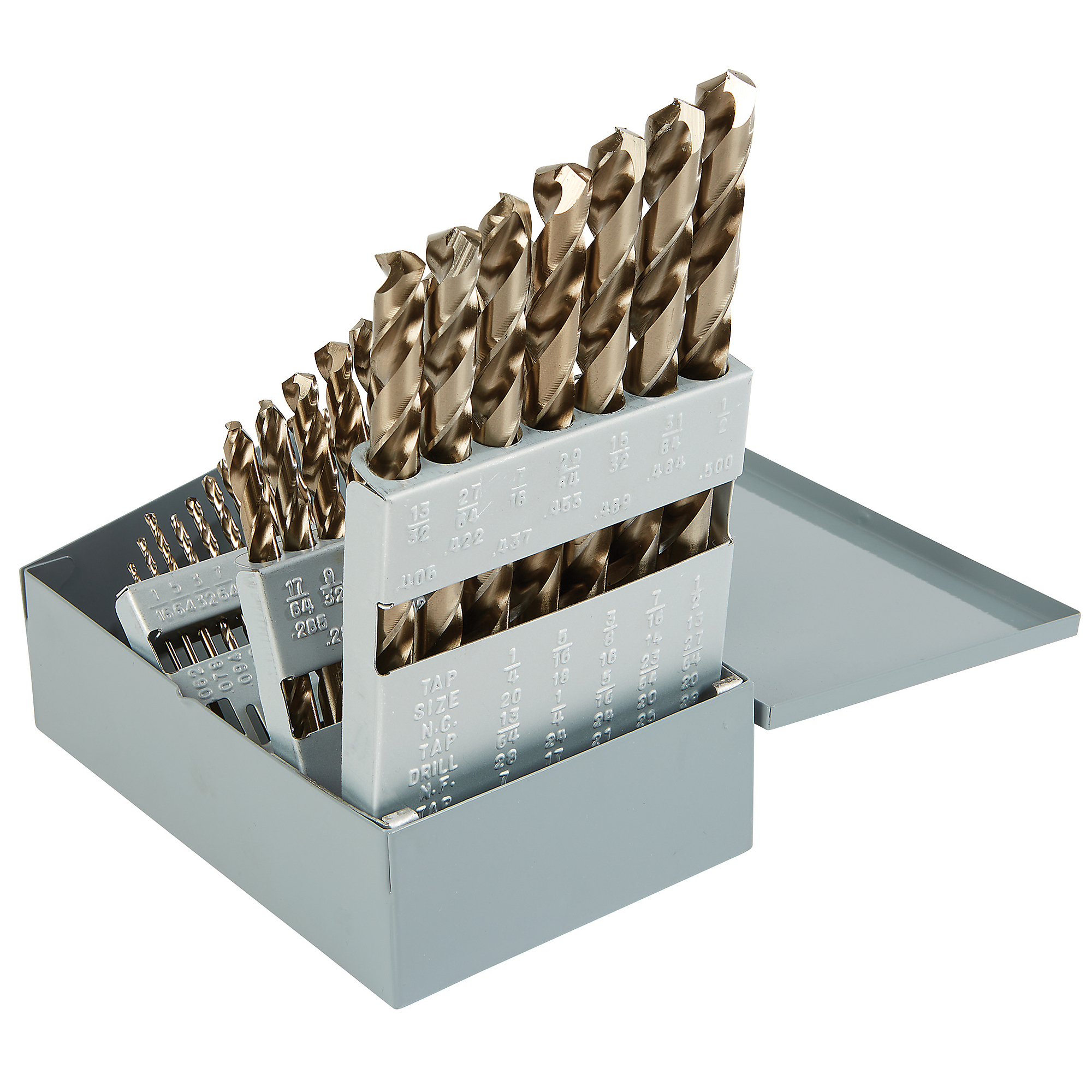 Ironton 29-Piece Cobalt High-Speed Steel Drill Bit Set