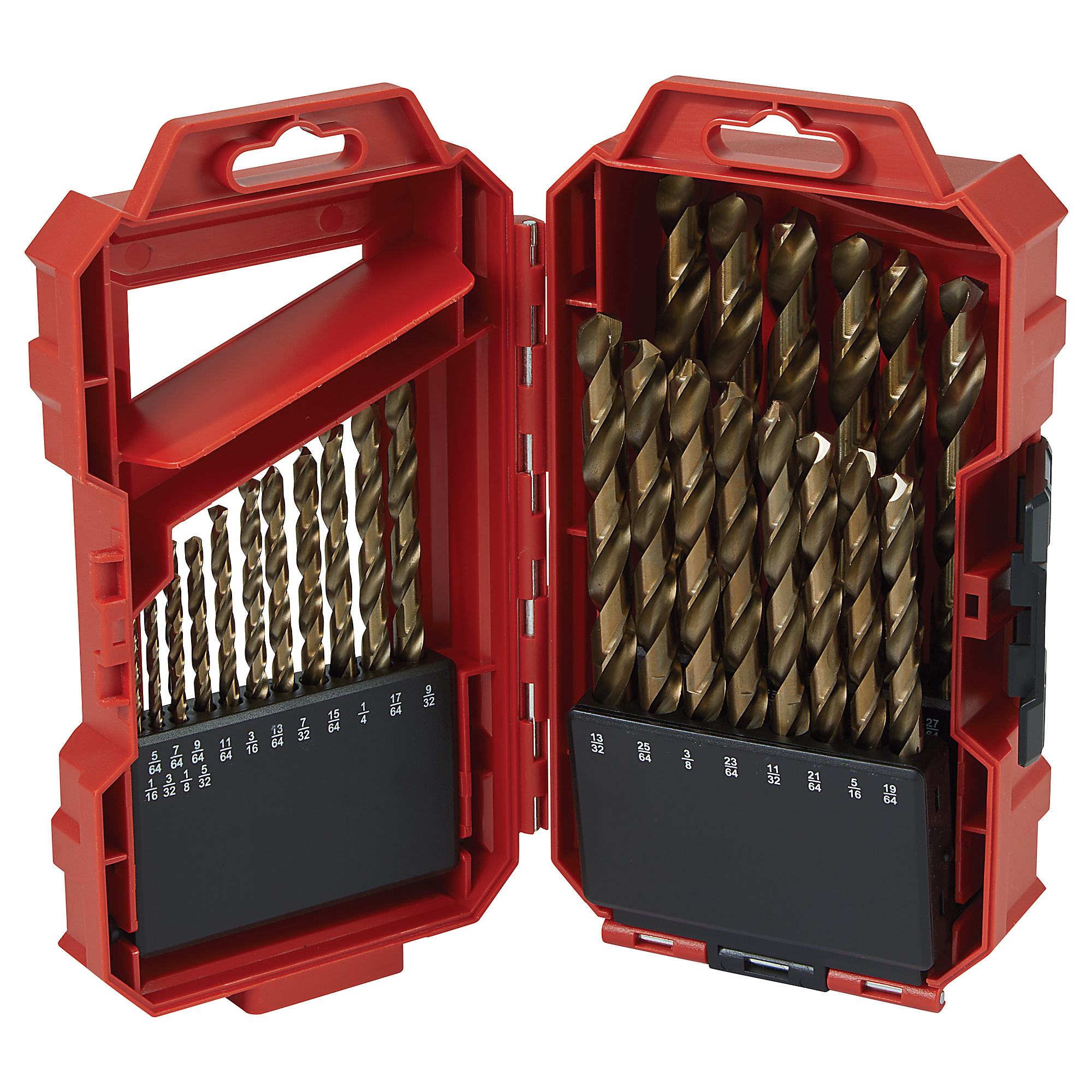 Ironton, Ironton Cobalt Drill Bit Set â 29-Piece, Size (SAE) Multiple in, Included (qty.) 29, Model DF-NTE-004