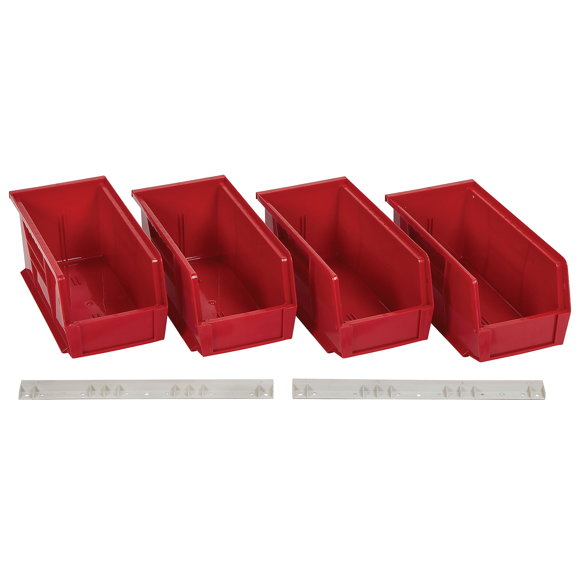 Ironton Heavy-Duty Plastic Storage Bins, 4-Piece Set, 5Inch H, Model 202206A