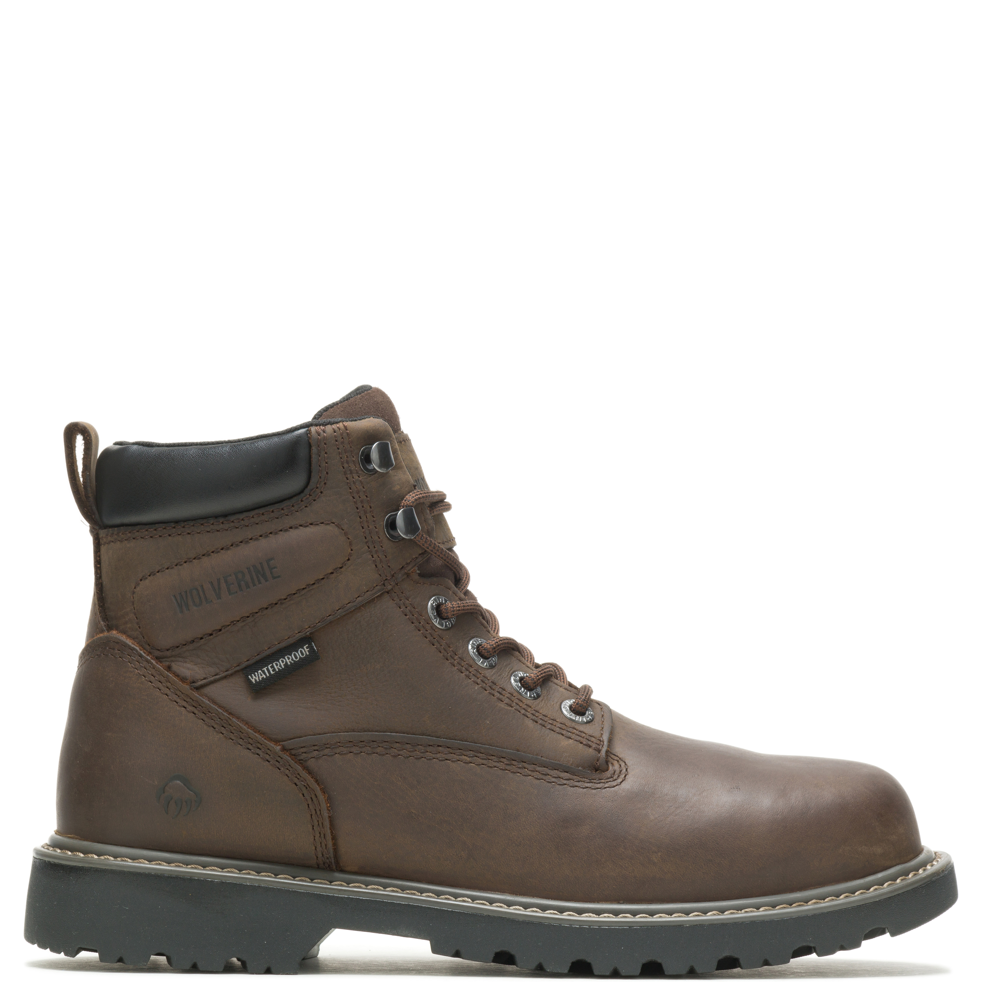 Wolverine, 6Inch Steel Toe Boot, Size 10 1/2, Width Medium, Color Dark Brown, Model W10633