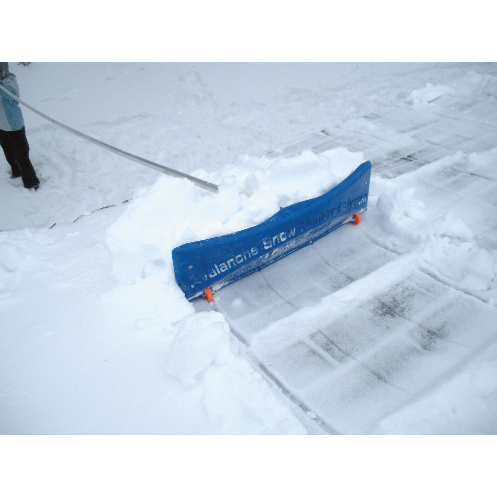 Avalanche! SnowRake! Deluxe 20 Roof Rake, 24Inch W, Wheels and 20ft. Reach, Model SRD-20