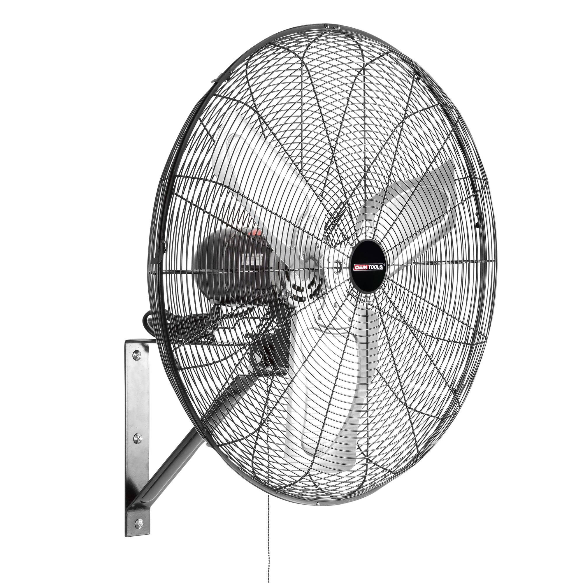 OEMTOOLS, Oscillating Wall Fan, Fan Type Wall Mount, Fan Diameter 24 in, Air Delivery 6500 cfm, Model OEM24883