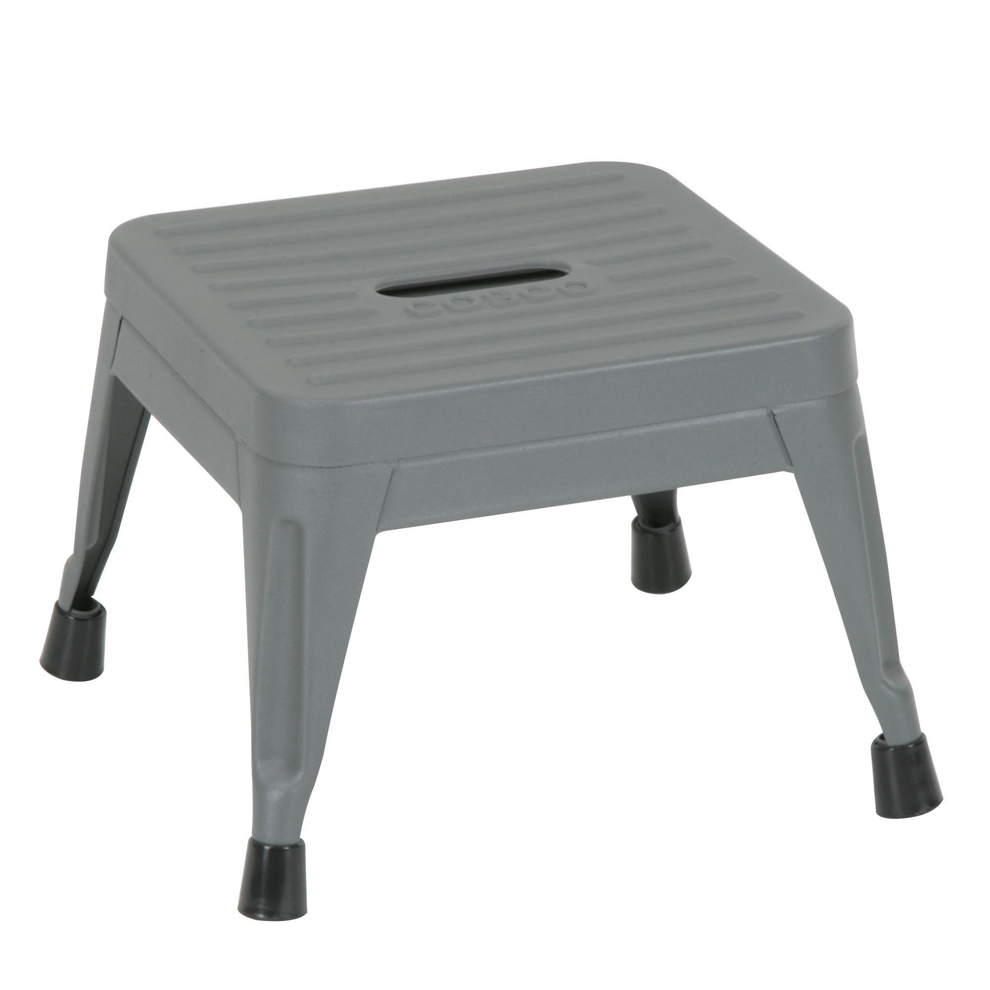 Cosco, 1-Step 225 lb. Capacity Stackable Step Stool, 2-pk, Height 9.96 ft, Capacity 225 lb, Material Steel, Model 11015PBL2E