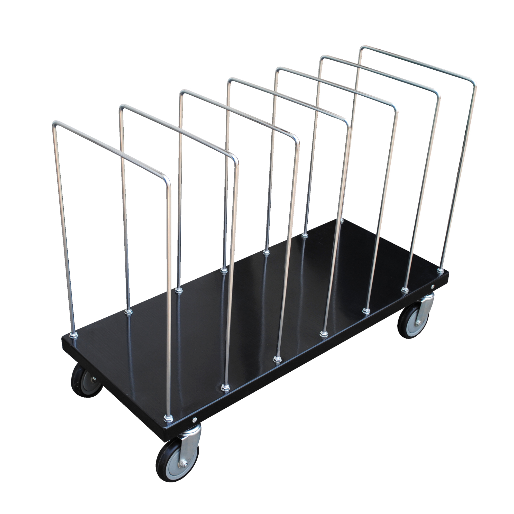 Vestil, Portable carton cart with dividers, Total Capacity 400 lb, Shelves (qty.) 1 Model CTPT-1844-CK