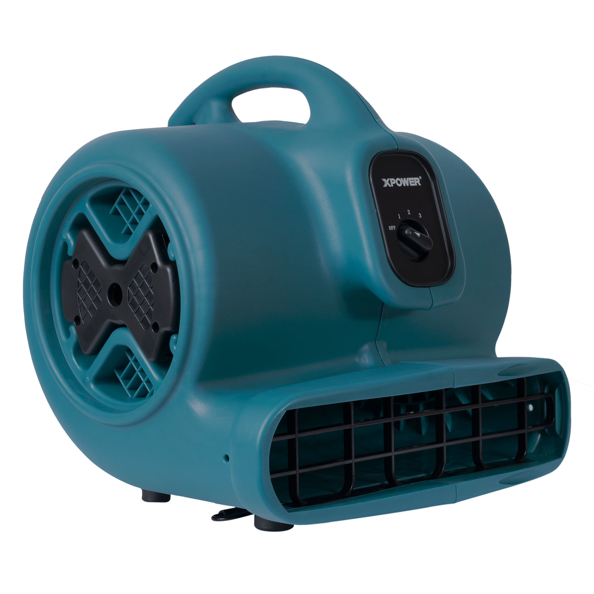 XPOWER, 1/2 HP 3 Speed Air Mover, Fan Type Carpet Blowers, Fan Diameter 8.25 in, Air Delivery 2980 cfm, Model P-630-Blue