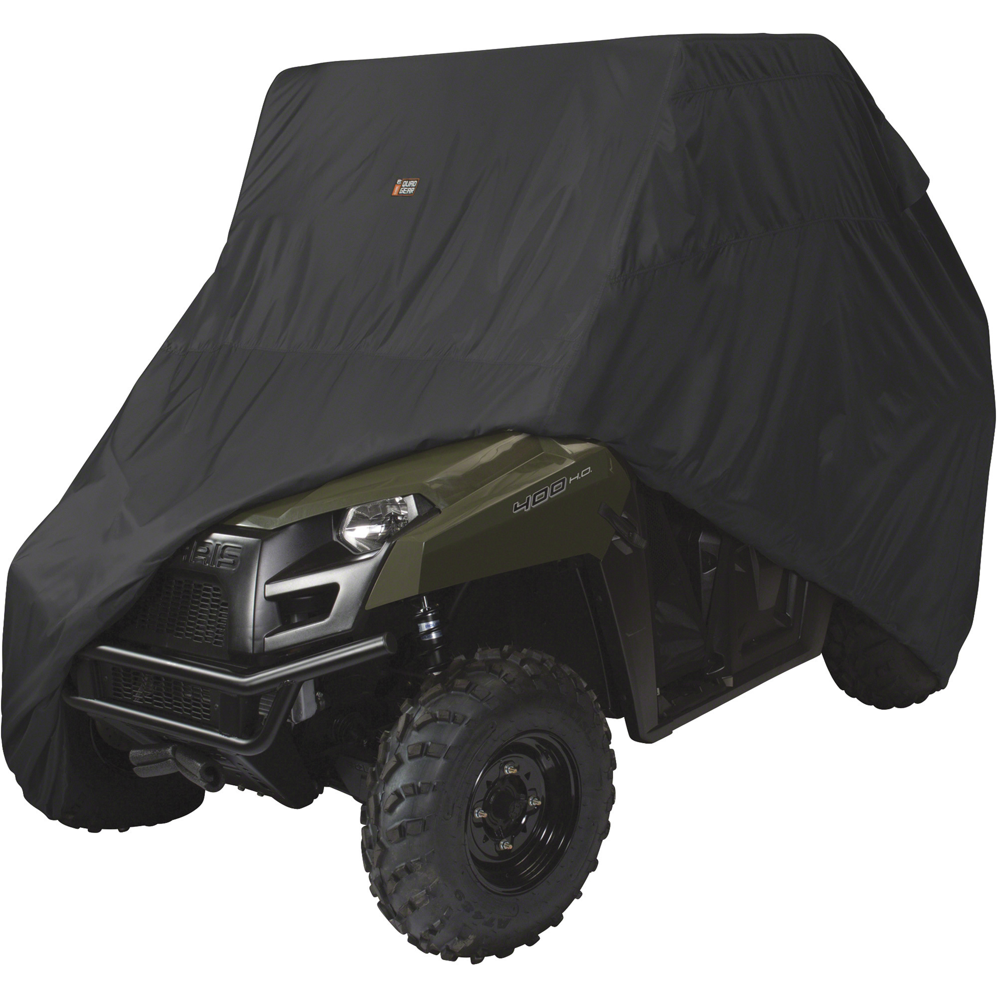 Classic Accessories Quad Gear UTV Storage Cover, Black, Fits Mid-Size 2 Passenger UTVs up to 113Inch L x 60Inch W x 70Inch H, Model 18-070-040401-00