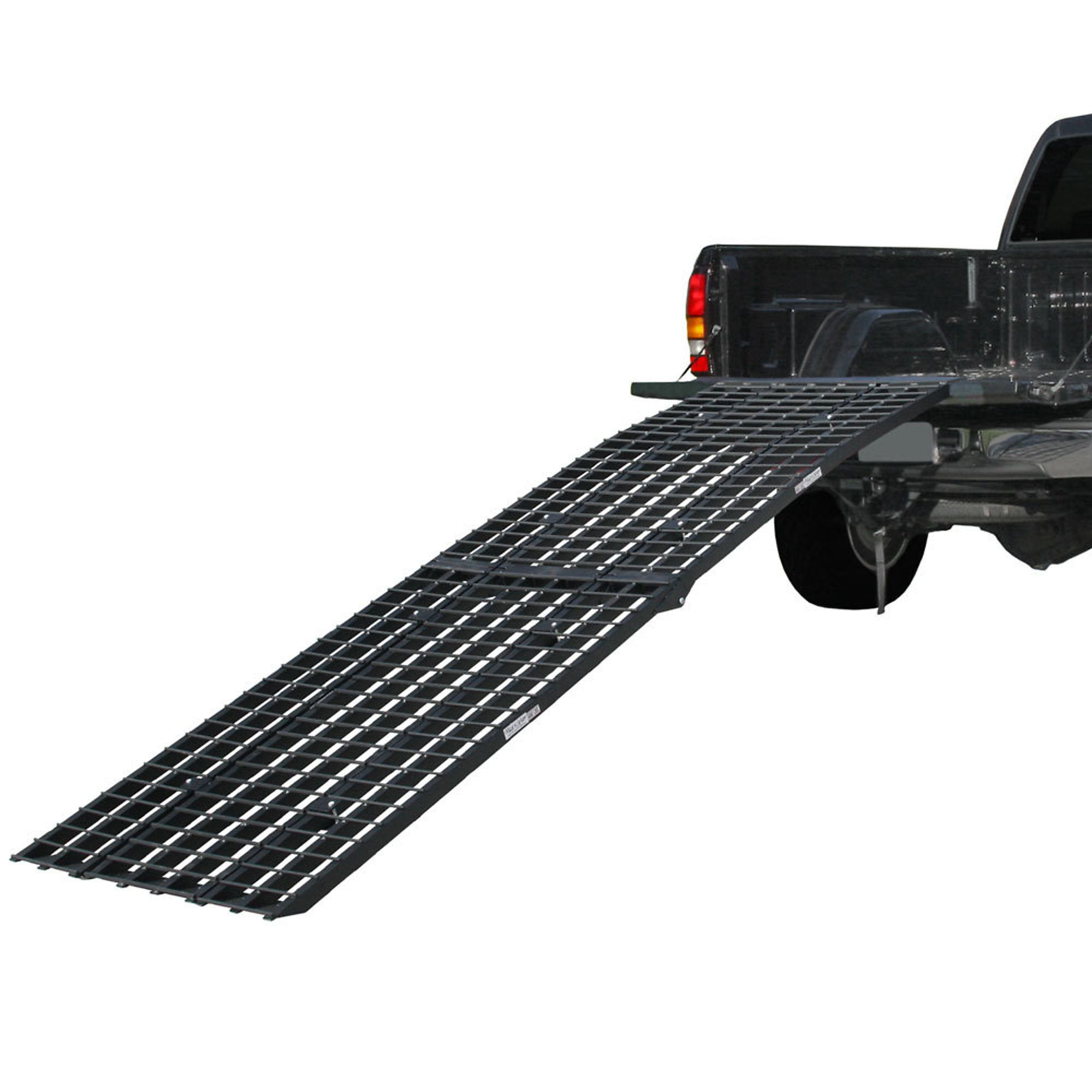 Black Widow, 12ft. ong Alum. HD Folding Arched Motorcycle Ramp, Material Aluminum, Capacity 1500 lb, Model BW-14440-HD