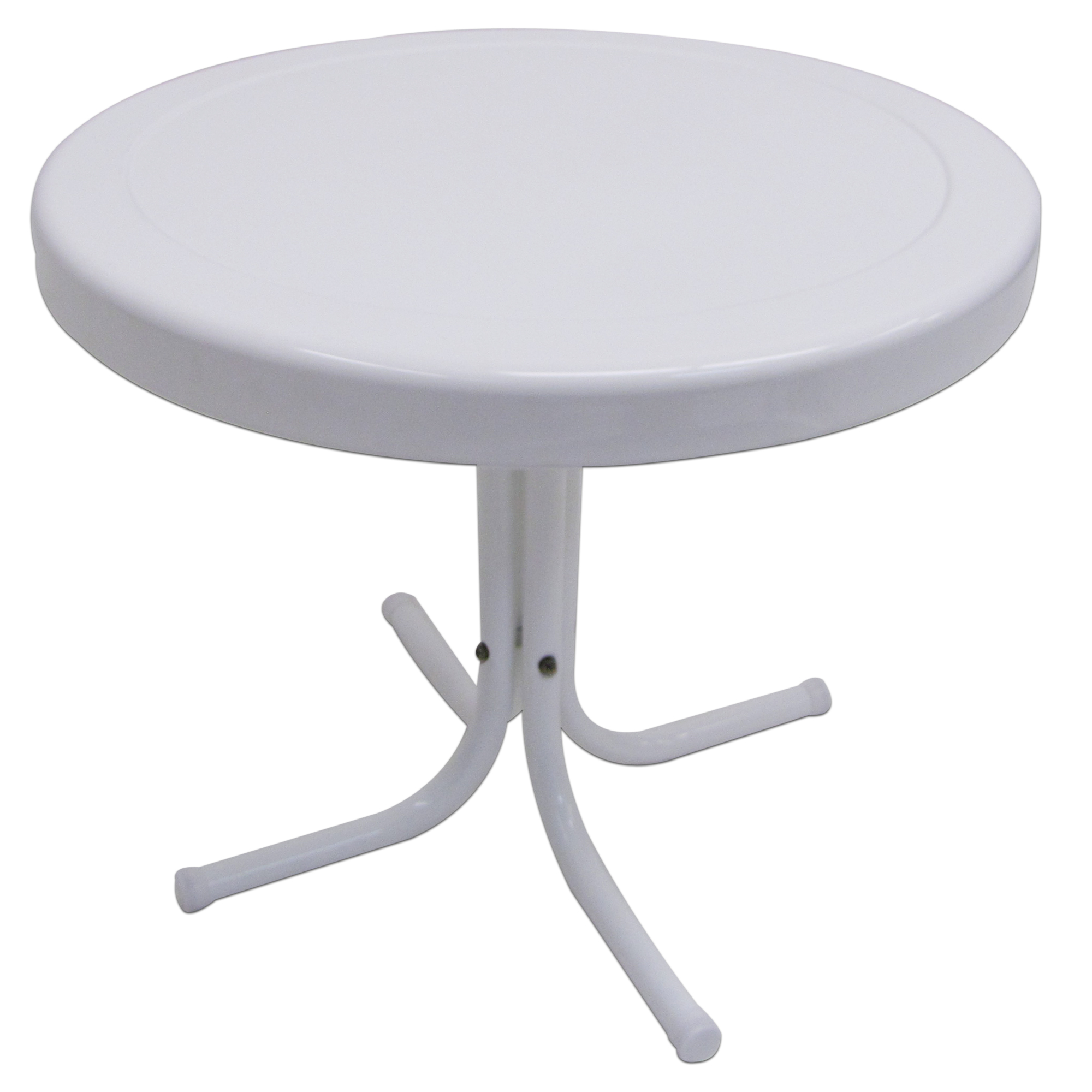 Retro Metal, Table Round, White, 19Inch, Model TX 93500