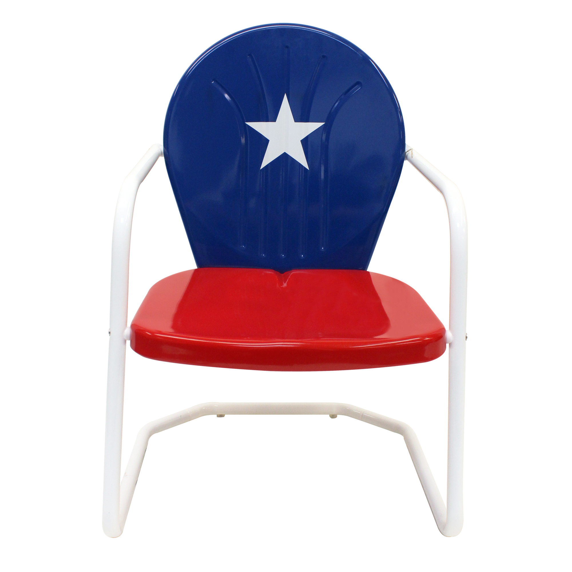 Leigh Country, Texas Retro Metal Chair, Primary Color Other, Material Metal, Width 24.8 in, Model TX 93488