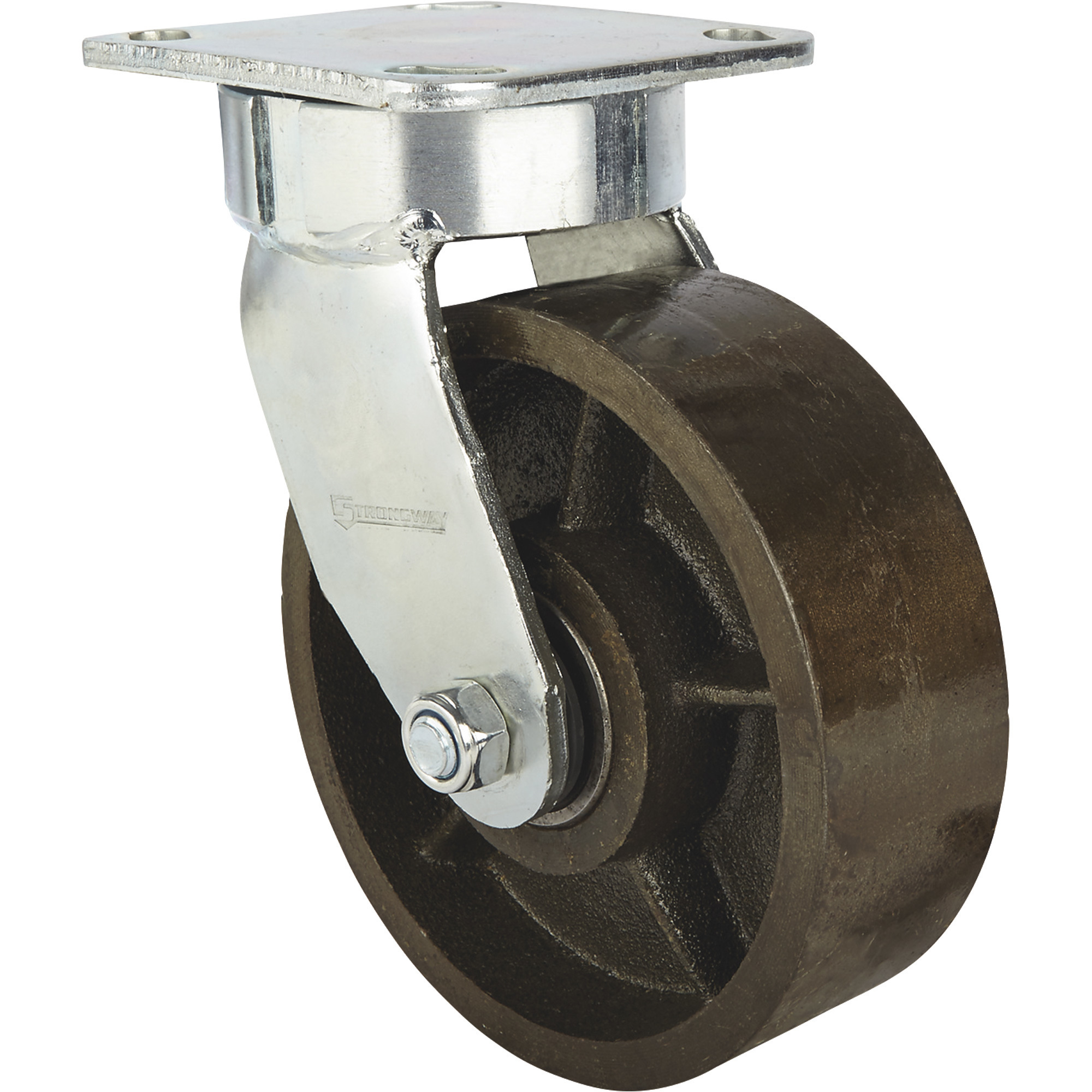 Strongway 6Inch Swivel Kingpinless Steel Caster, 1,500-Lb. Capacity