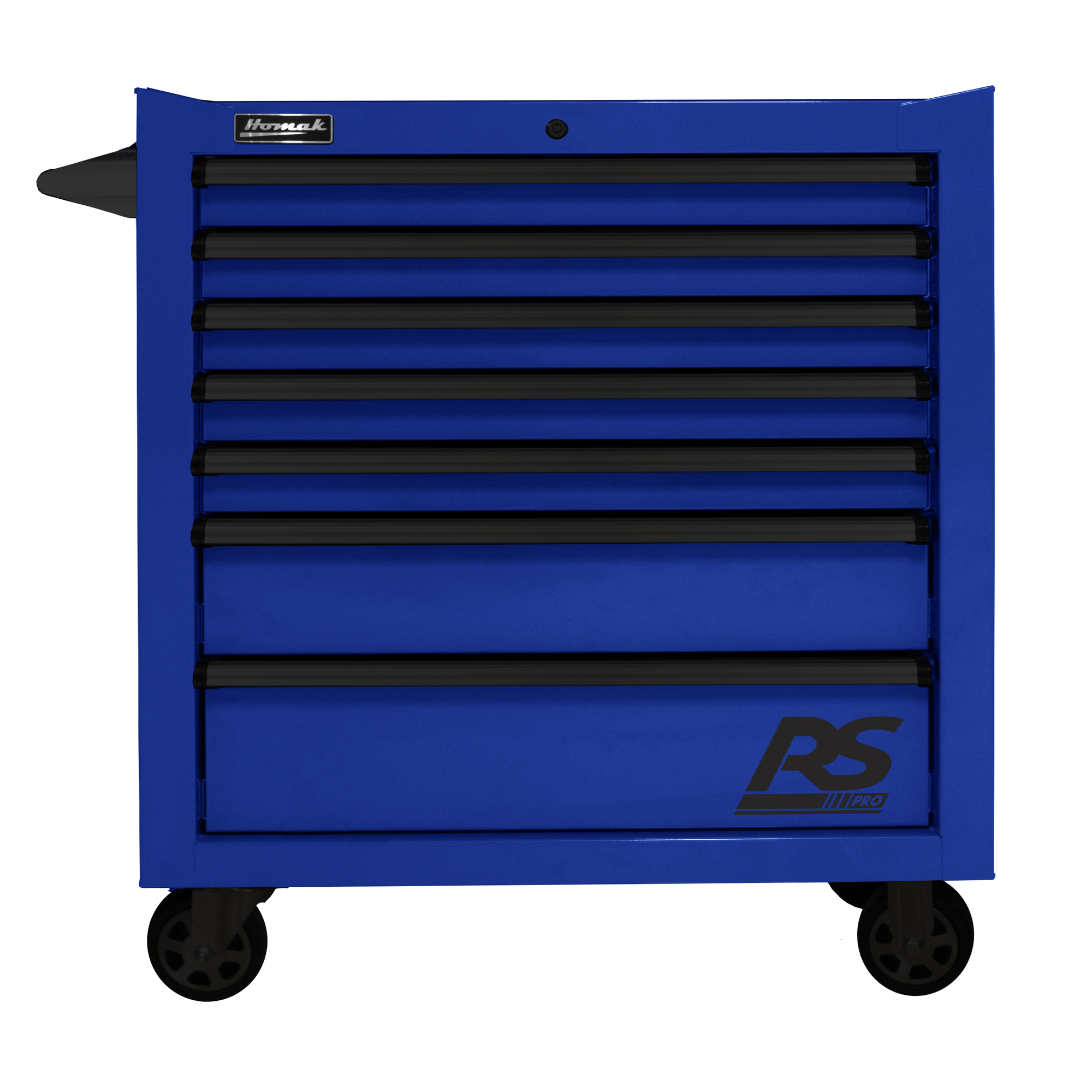 Homak RS Pro, 36Inch RS PRO 7 DWR ROLLING CABINET-BLUE, Width 39 in, Height 36 in, Color Blue, Model BL04036070