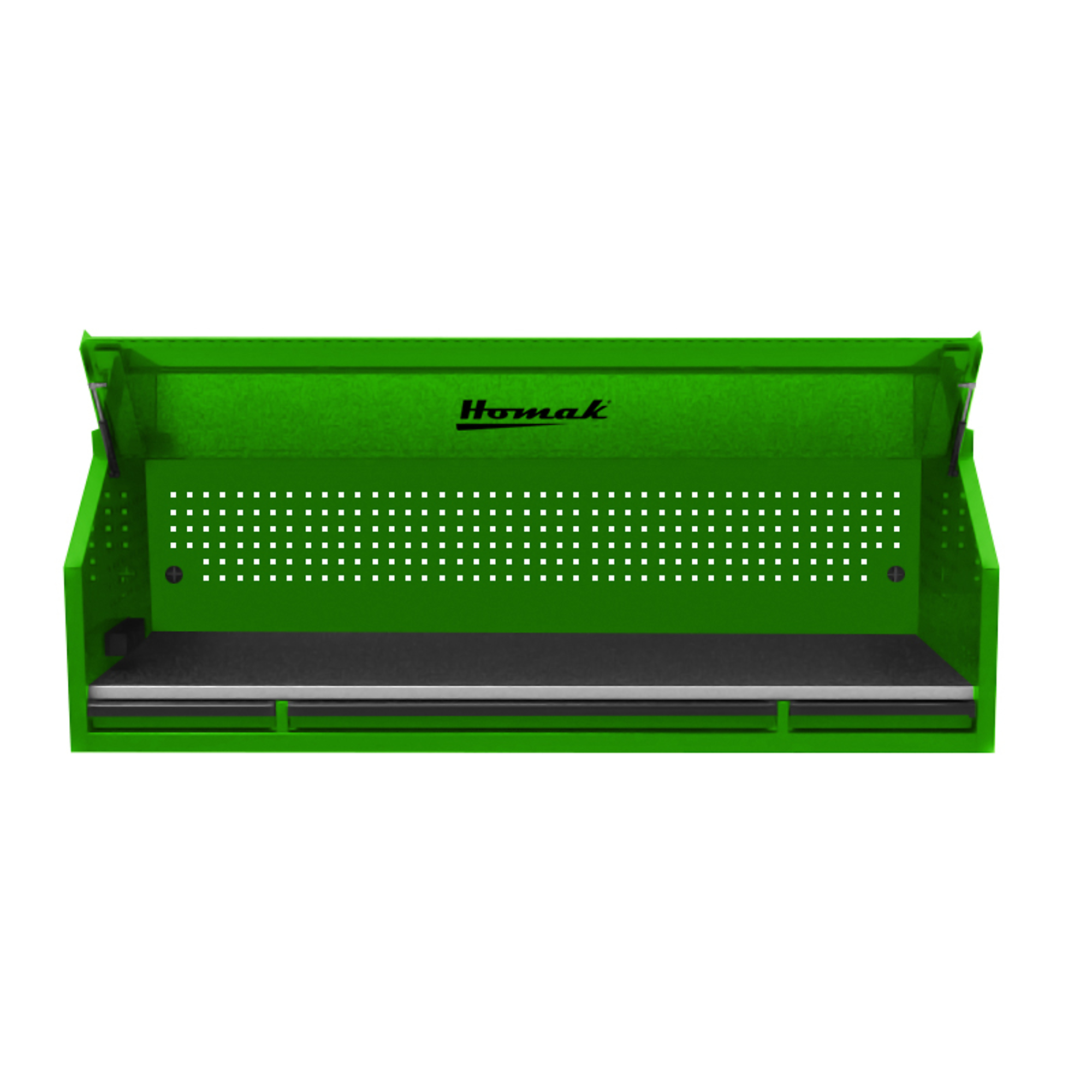 Homak RS Pro, 72Inch RS PRO TOP HUTCH-LIME GREEN, Width 71.5 in, Height 24.375 in, Color Green, Model LG02072010