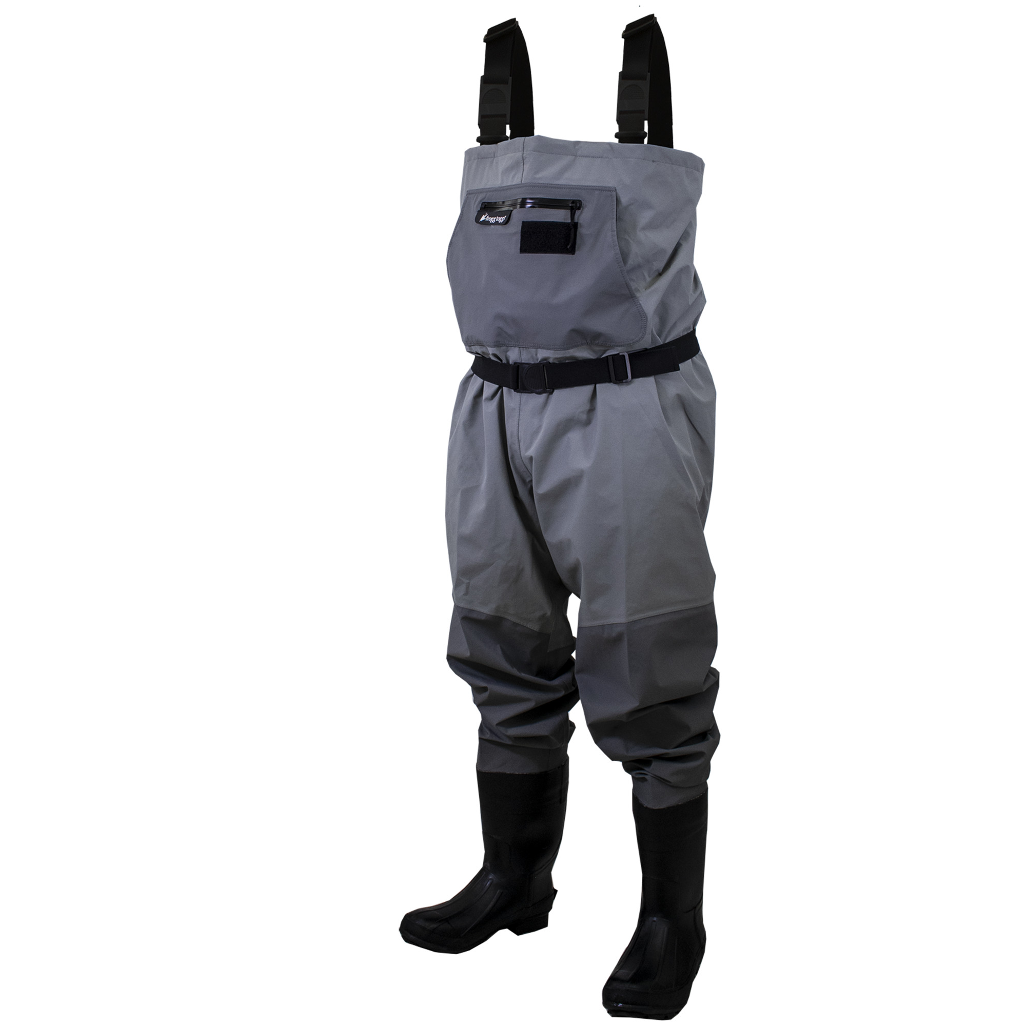 frogg toggs, Men's Hellbender Bootfoot Felt Sole Chest Wader, Size 12 Width Medium, Color Gray, Model 2HB111-103-120