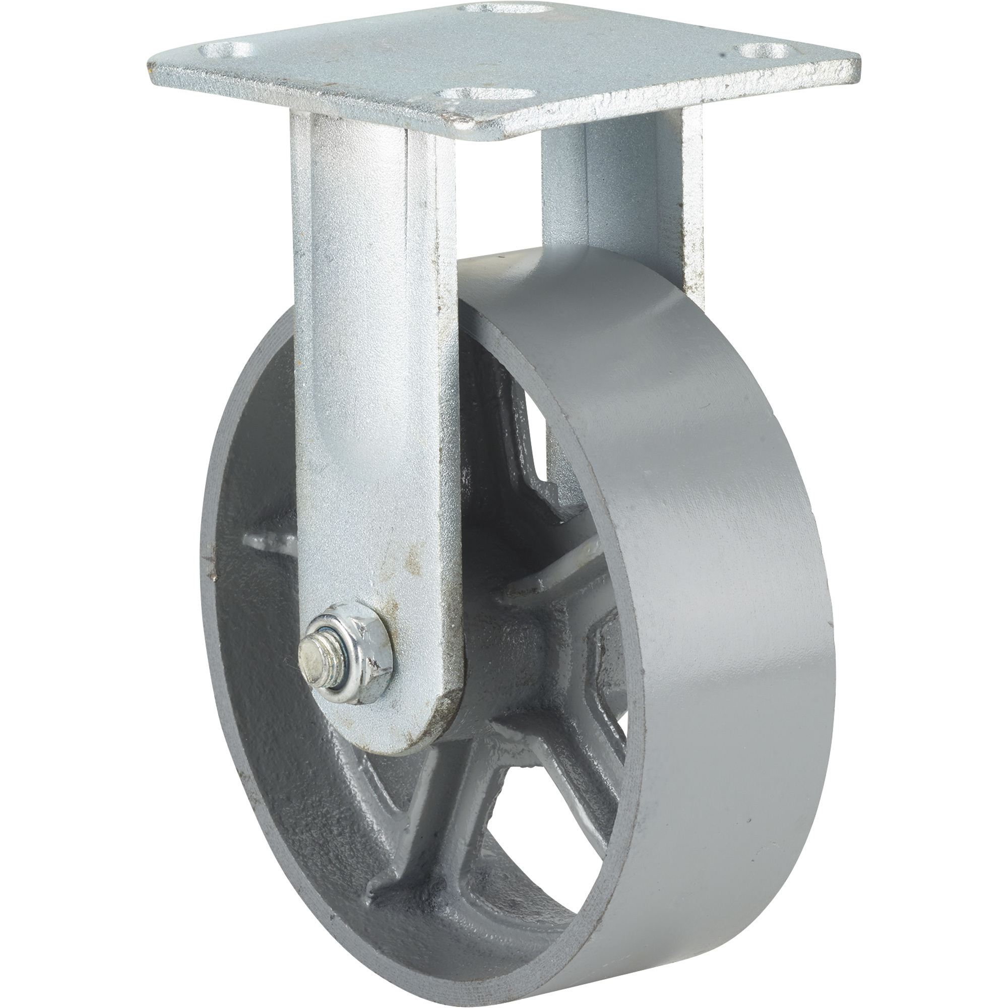 Ironton 6Inch Rigid Steel Caster, 900-Lb. Capacity