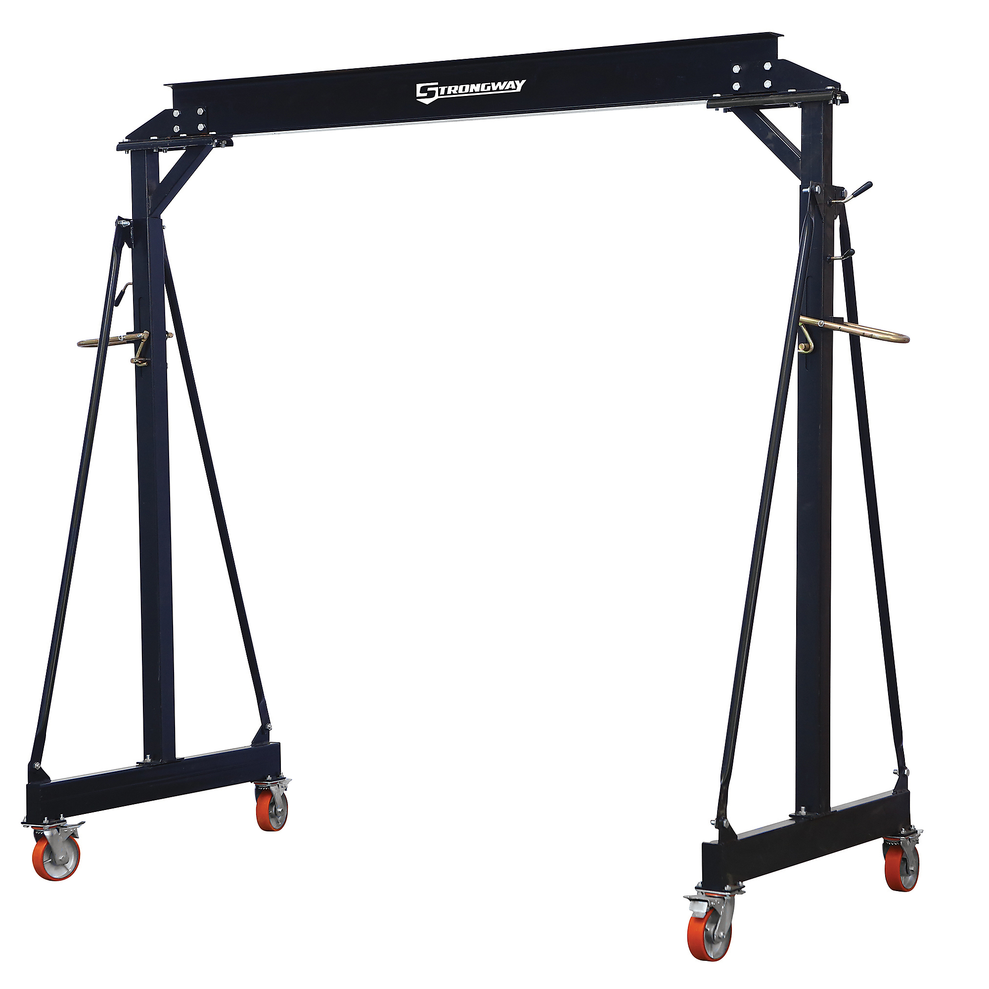 Strongway 4000 Lb. Adjustable Gantry Crane, 8.2ft.â12.14ft. Lift