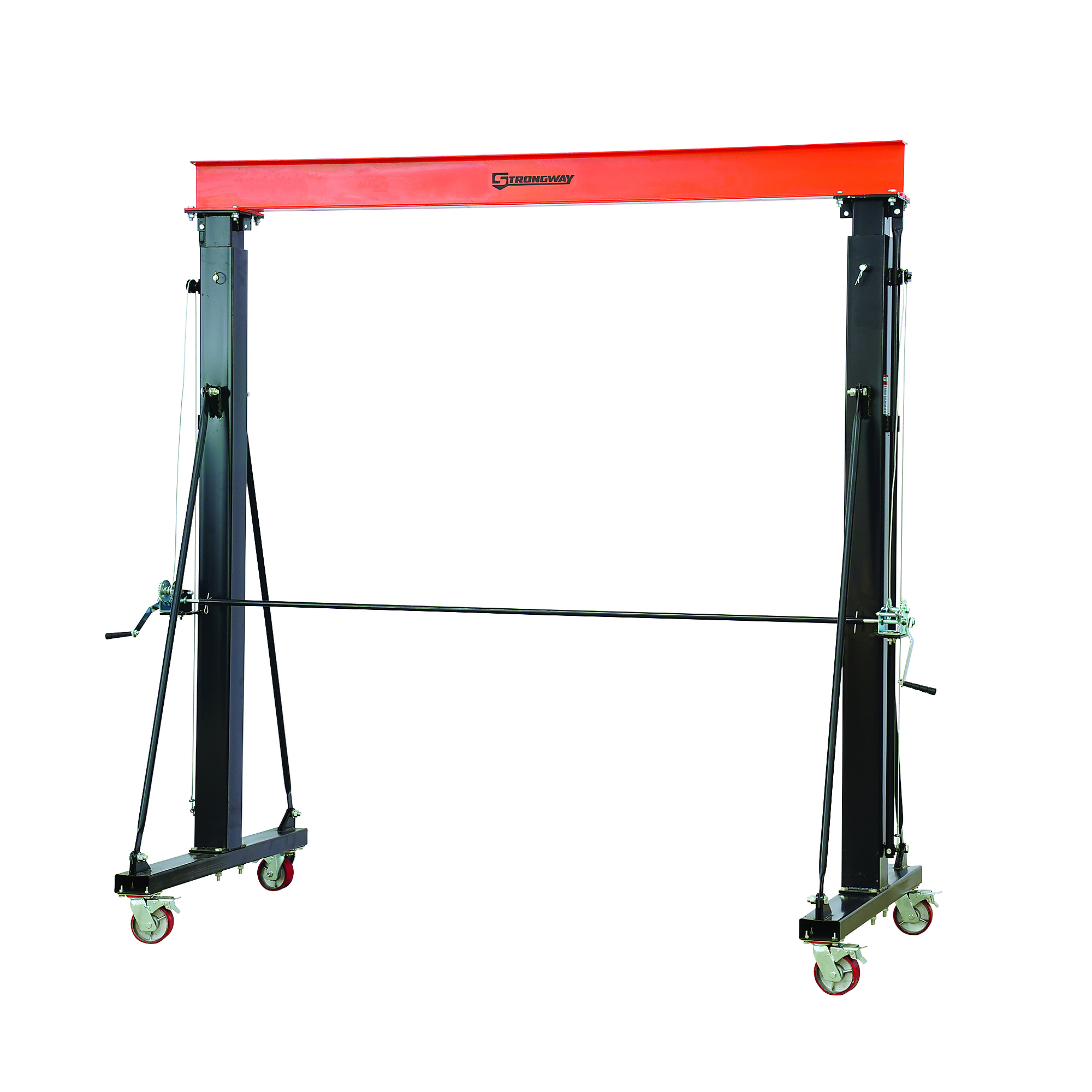 Strongway Telescoping Gantry Crane, 2000-Lb. Capacity, 8.2ft.â12.14ft. Lift