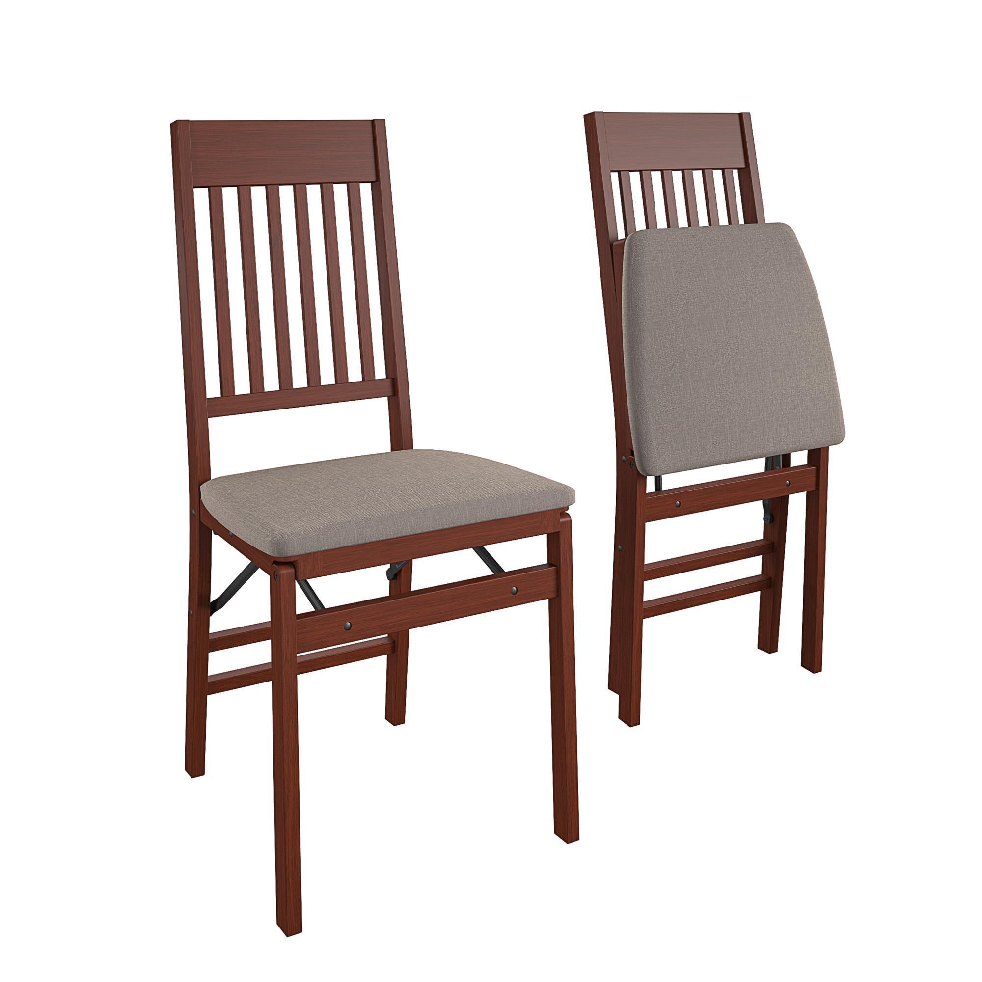 Cosco, Wood Folding Chair, Mission Back, Fabric Seat, 2PK, Primary Color Other, Included (qty.) 2, Seating Type Folding Chair, Model 37256BLP2E