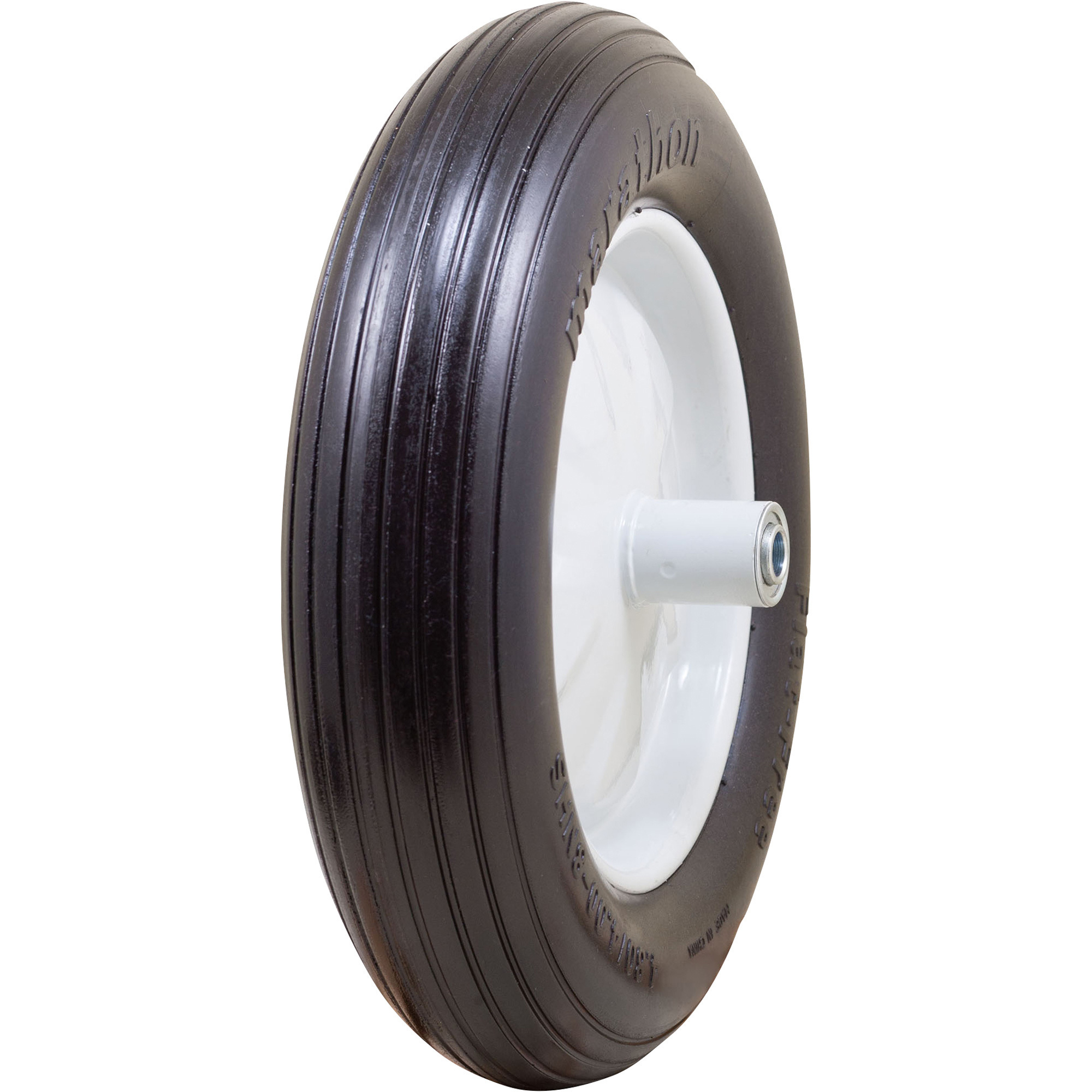 Marathon Tires Flat-Free Wheelbarrow Tire â 5/8Inch Bore, 4.80/4.00-8Inch