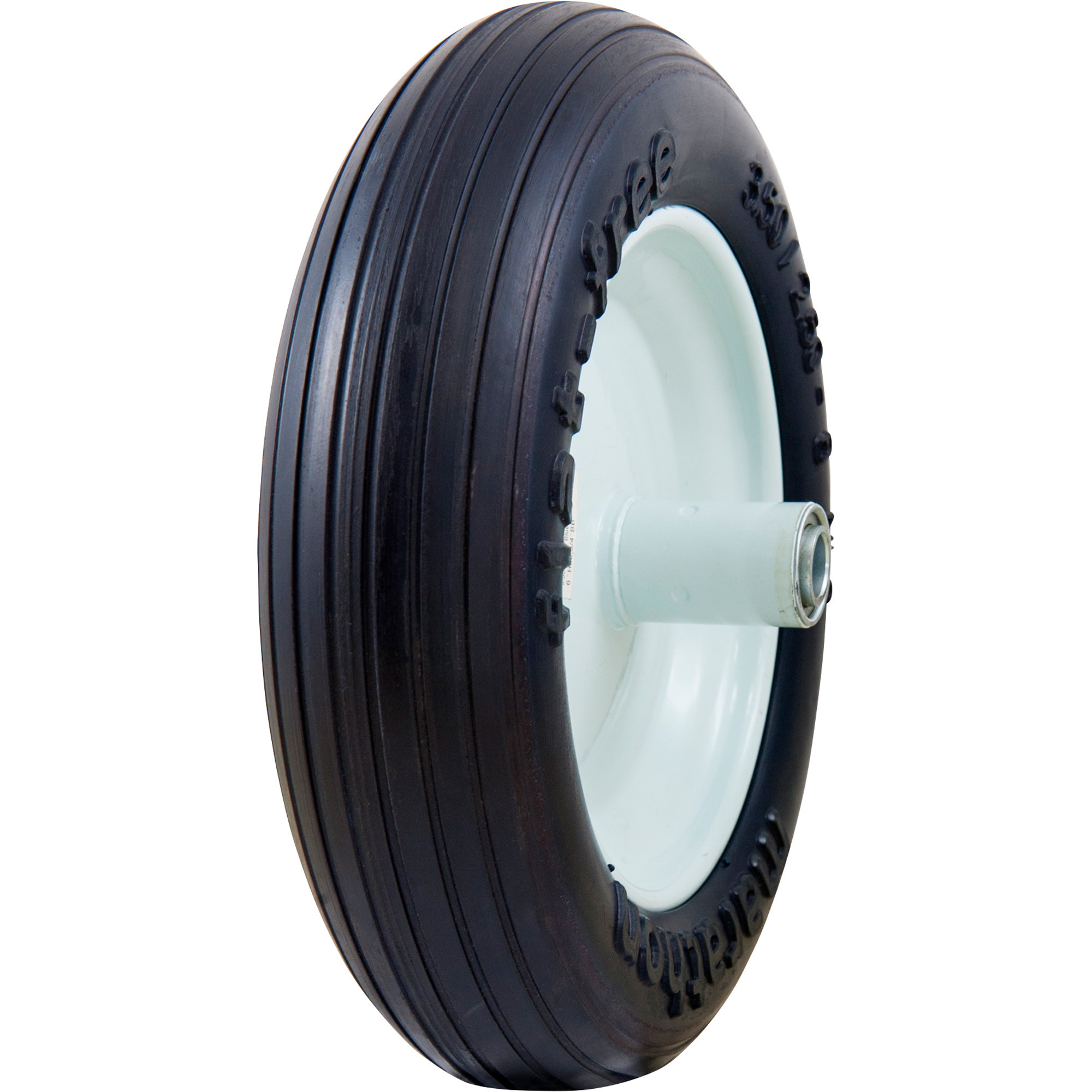 Marathon Tires Flat-Free Wheelbarrow Tire â 3/4Inch Bore, 3.50/2.50â8Inch