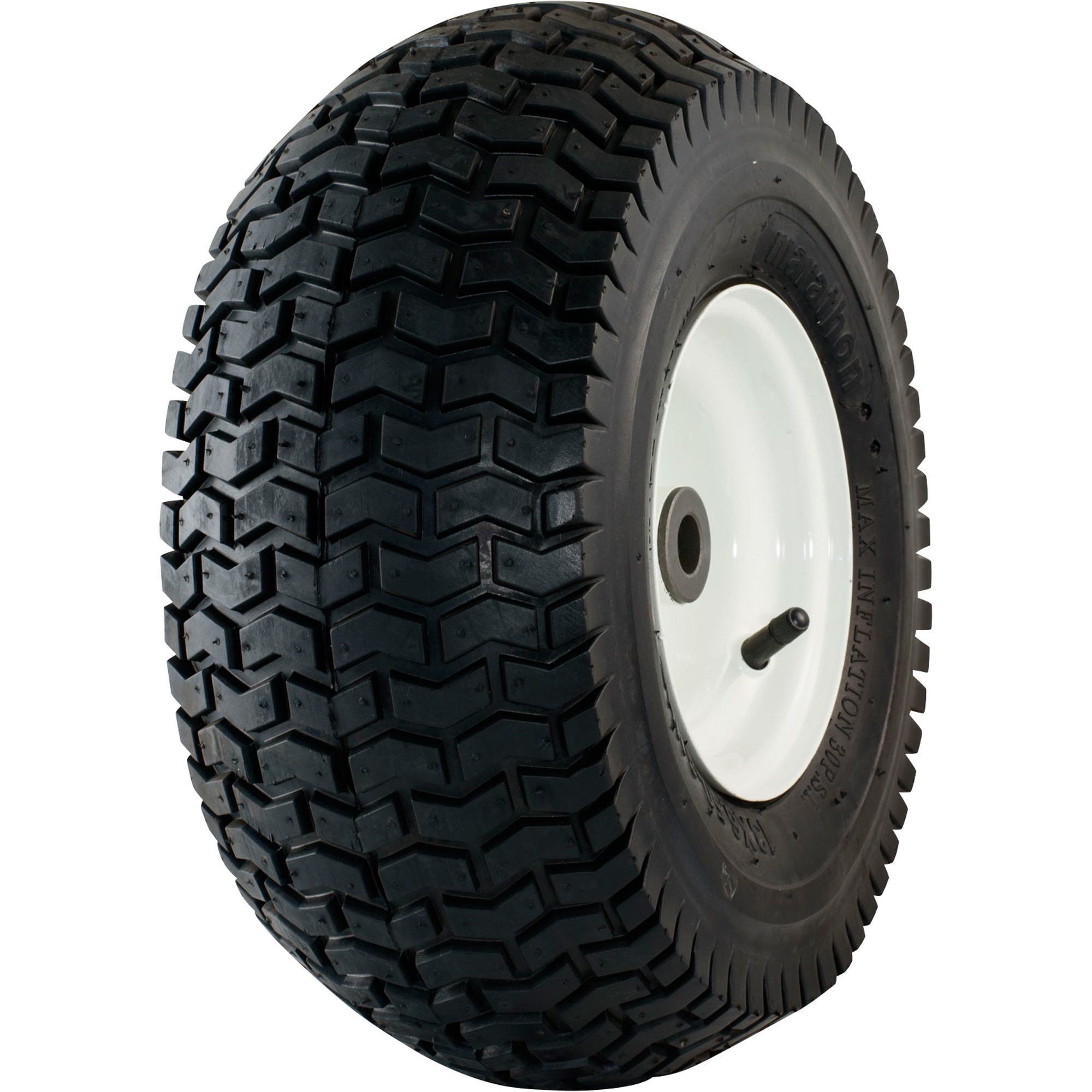 Marathon Tires Pneumatic Lawn Mower Tire â 3/4Inch Bore, 13 x 6.50â6Inch