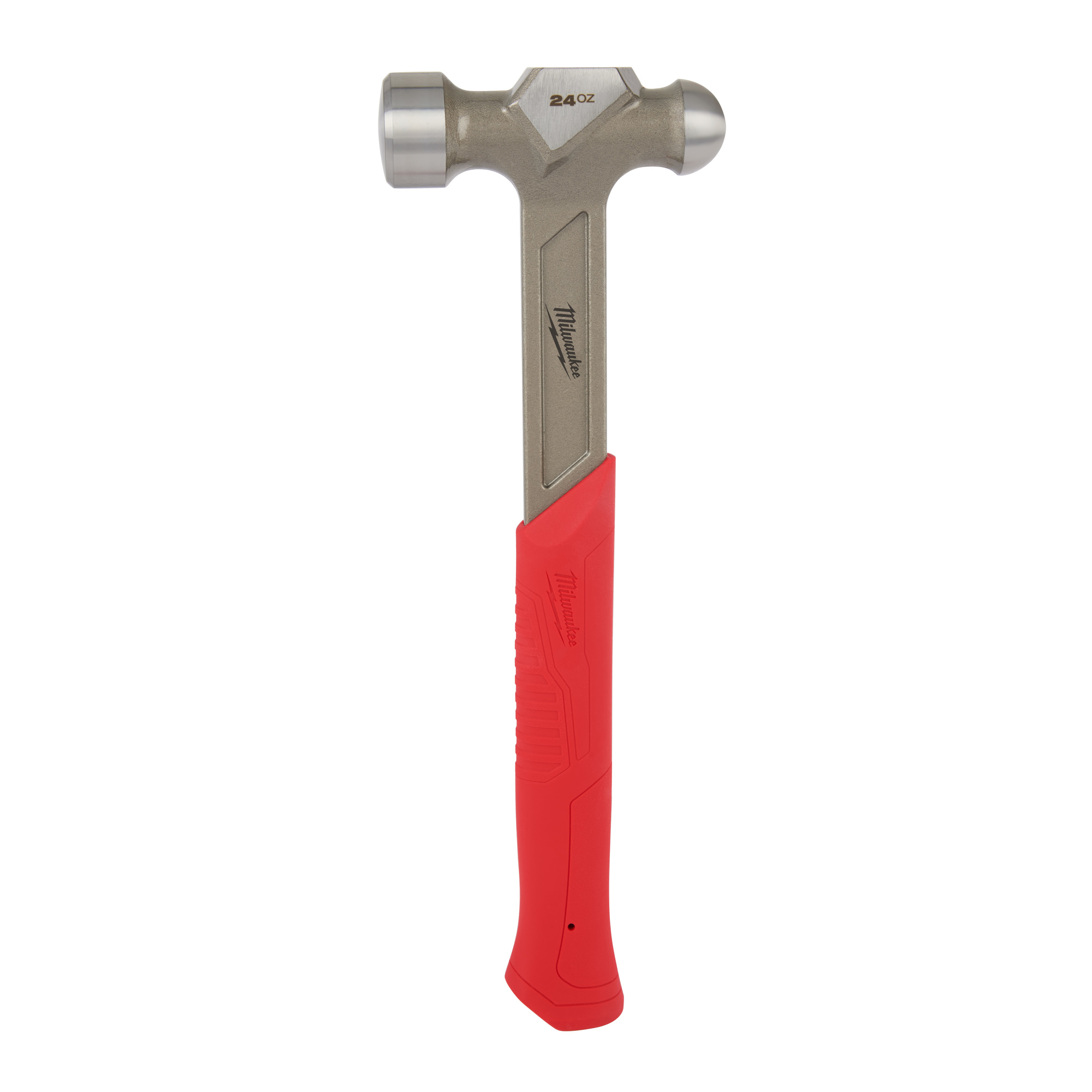 Milwaukee, 24OZ STEEL BALL PEEN HAMMER, Handle Length 12 in, Model 48-22-9131