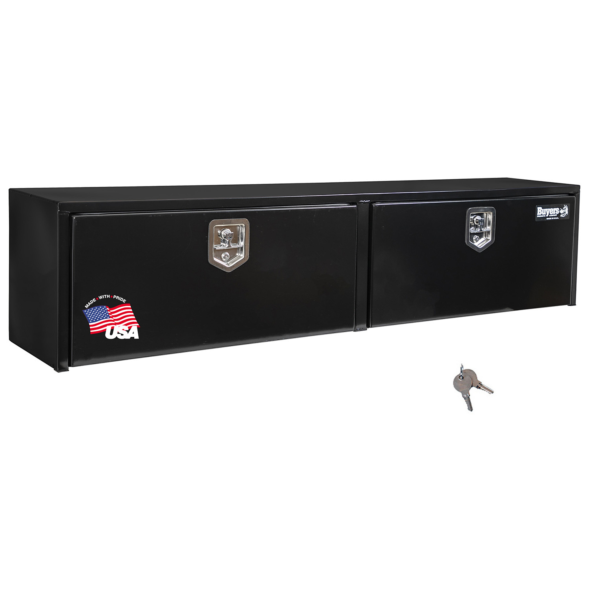 Buyers Products 72in, Topsider Truck Tool Box, Steel, Black, Model 1702980