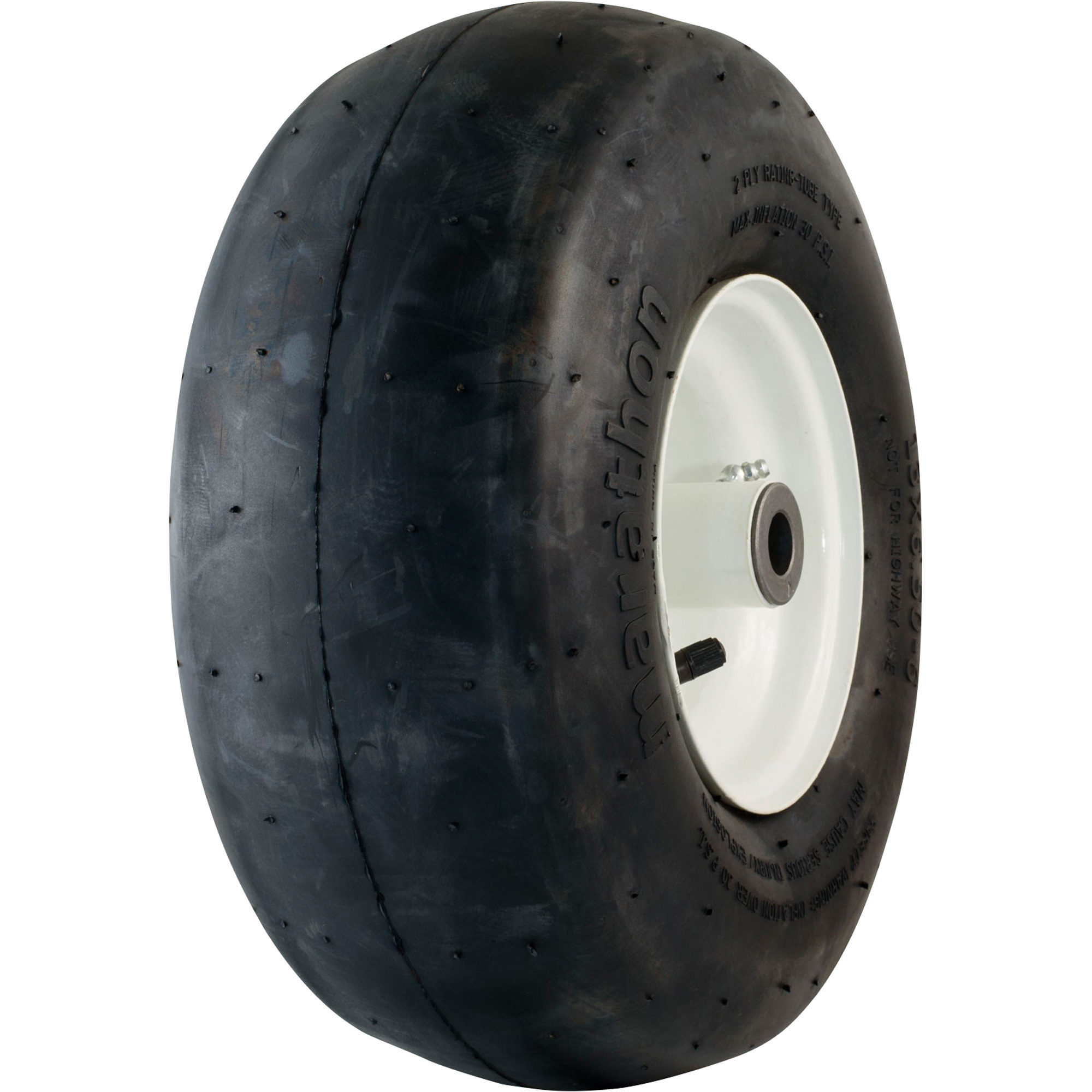 Marathon Tires Pneumatic Lawn Mower Tire â 3/4Inch Bore, 13 x 6.50â6Inch