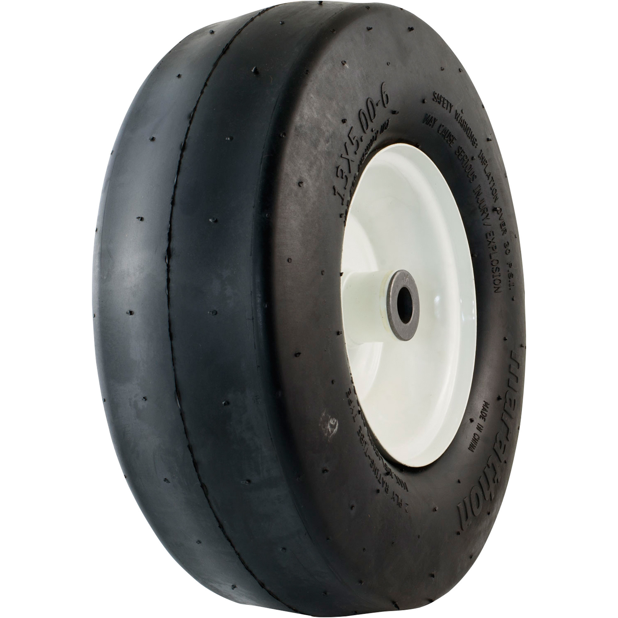 Marathon Tires Pneumatic Lawn Mower Tire â 3/4Inch Bore, 13 x 5.00â6Inch