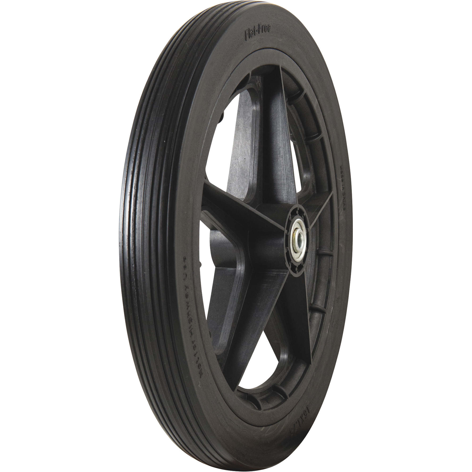 Marathon Tires Flat-Free Tire on Plastic Spoke Rim â 1/2Inch Bore, 16 x 1.85Inch