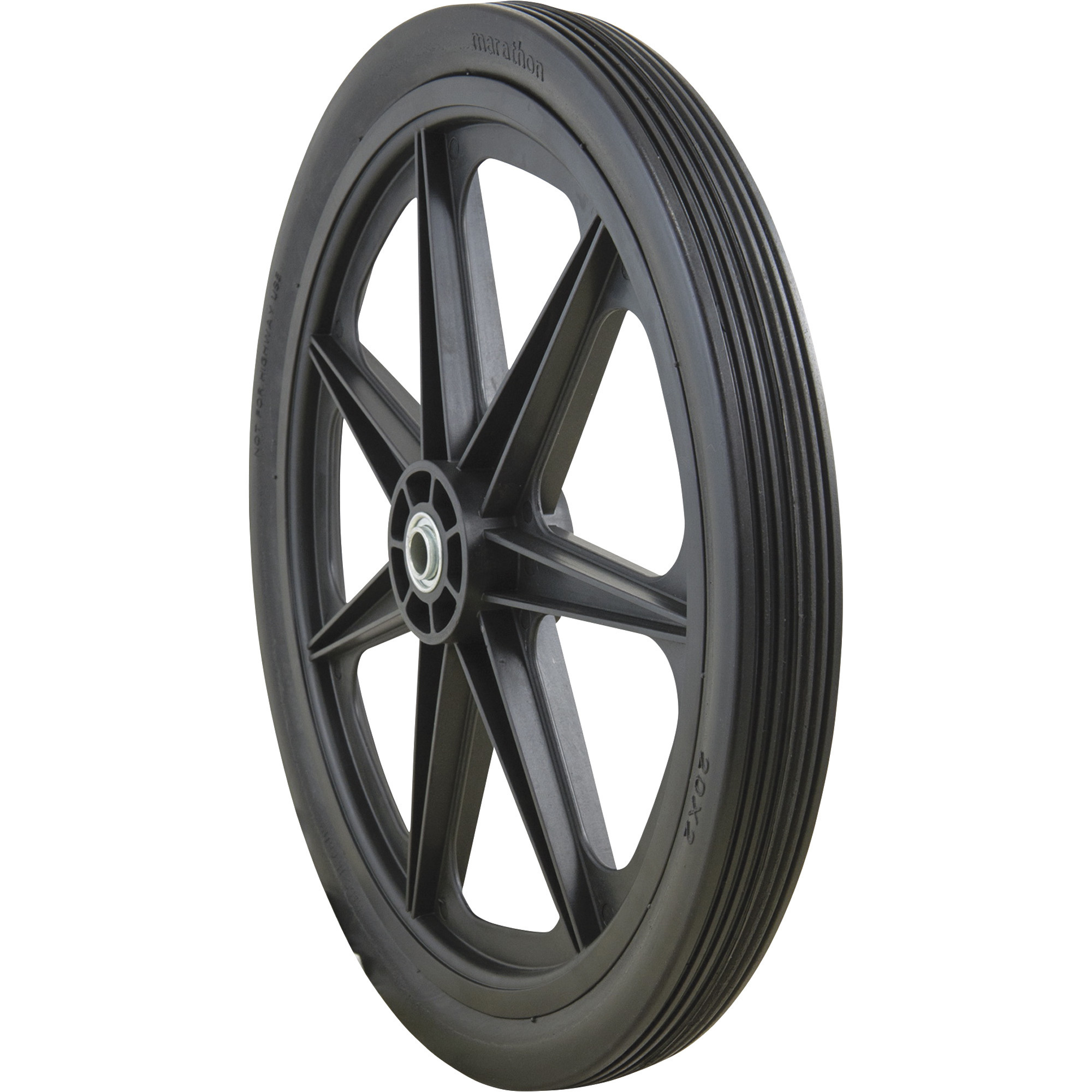 Marathon Tires Flat-Free Tire on Plastic Spoke Rim â 3/4Inch Bore, 20 x 2.0Inch