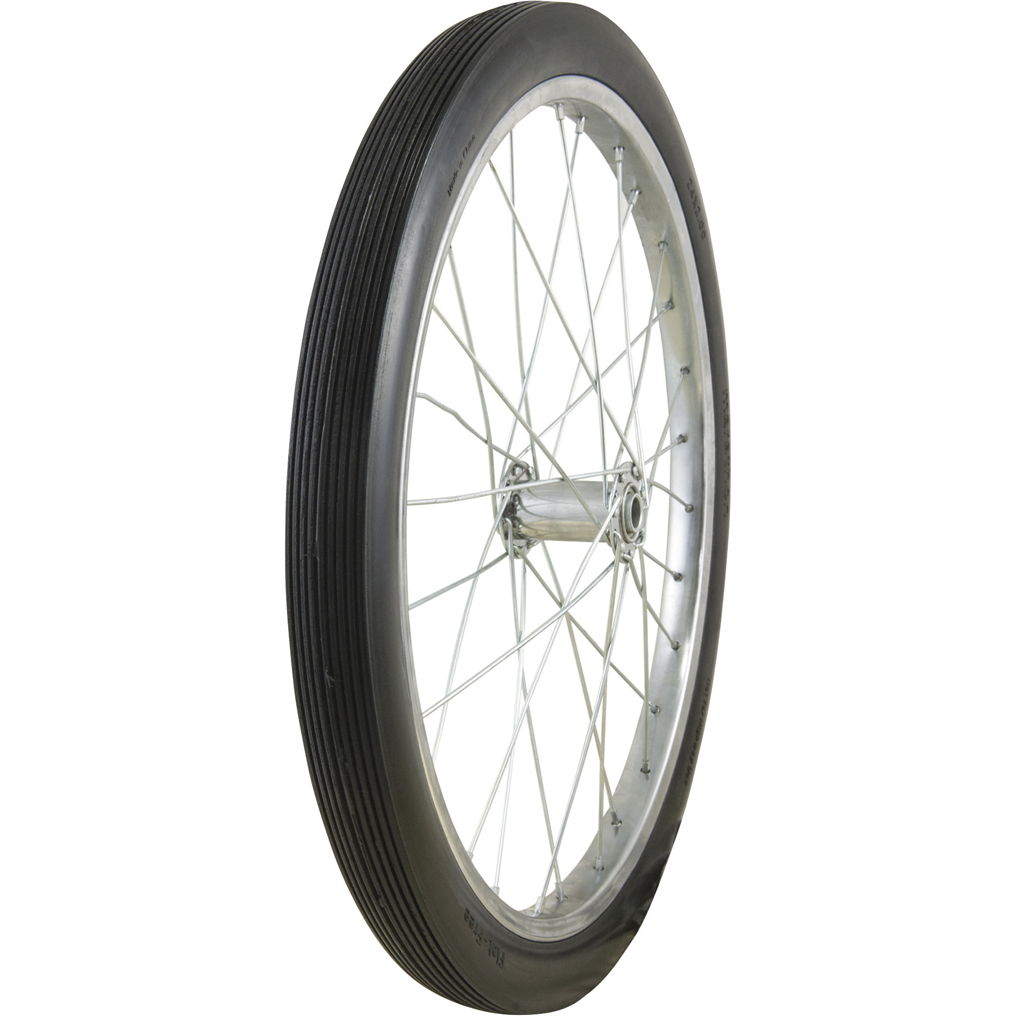 Marathon Tires Flat-Free Tire on Steel Spoke Rim â 3/4Inch Bore, 26 x 2.125Inch