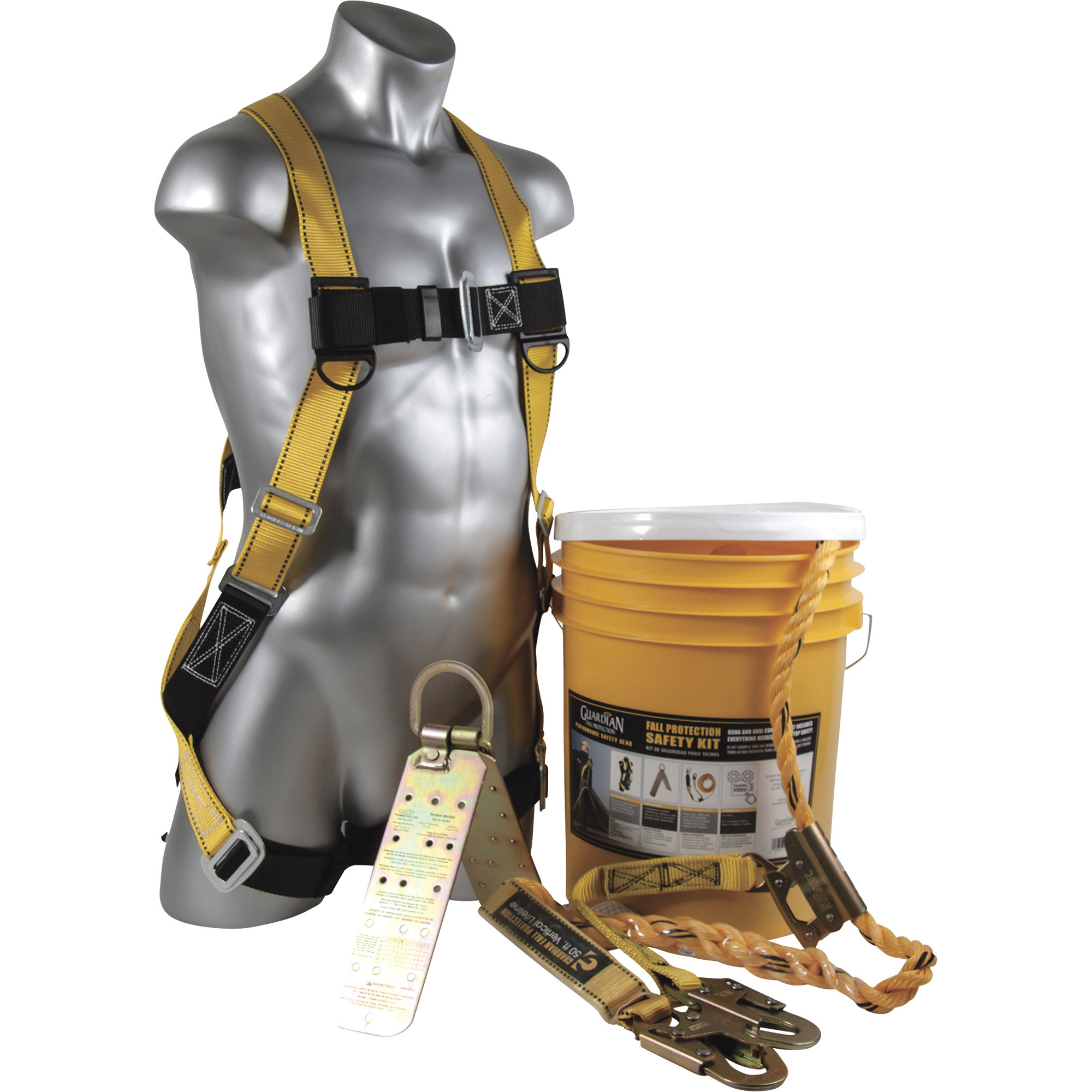 Guardian Fall Protection Bucket of Safe-Tie, Size S-L