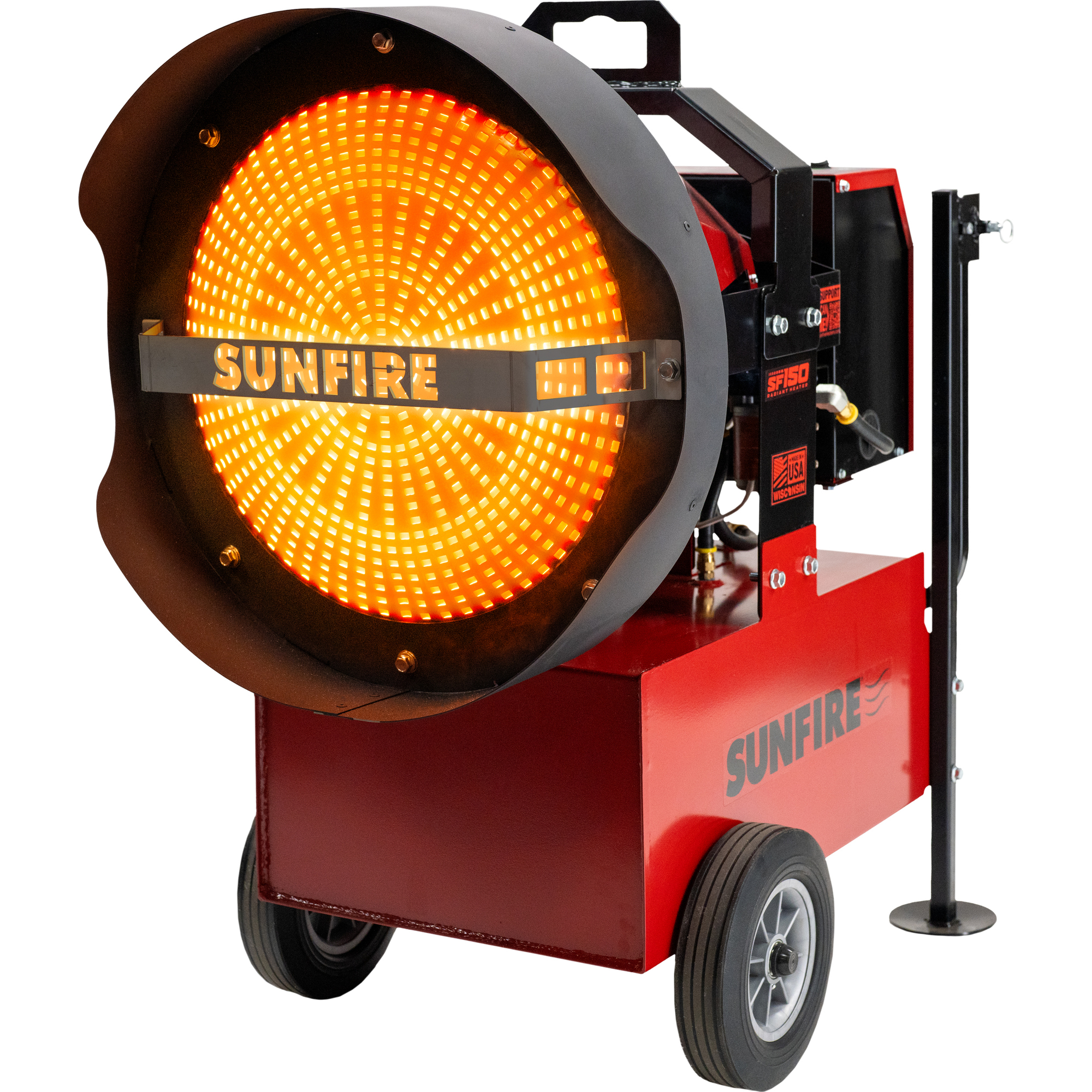 Sunfire Portable Raidant Heater, Diesel, Max. Heat Output 150,000 Btu/hour, Model SF150