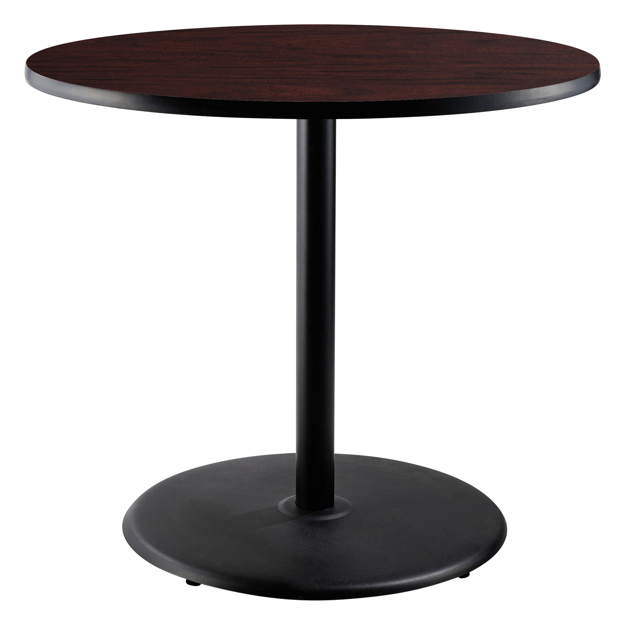 "National Public Seating, Cafe Table, 36x36x36 Round ""R"" Base, Height 36 in, Model CT13636RCPBTMMY"