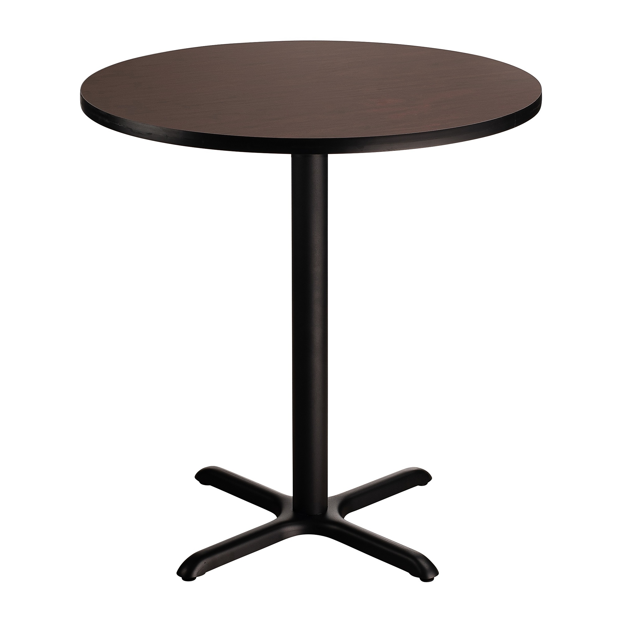 "National Public Seating, Cafe Table, 36x36x36 Round ""X"" Base, Height 36 in, Model CT13636XCPBTMMY"